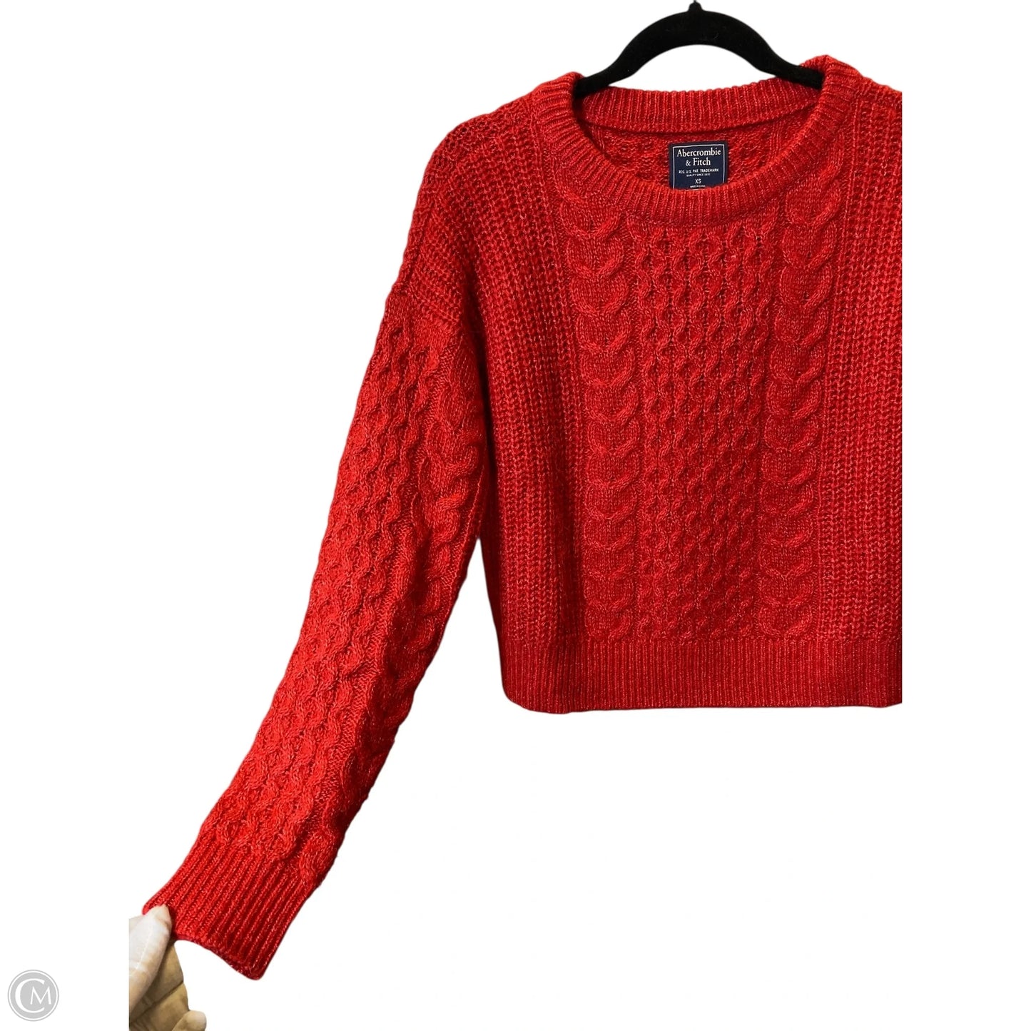 Sweater By Abercrombie And Fitch In Red, Size: Xs