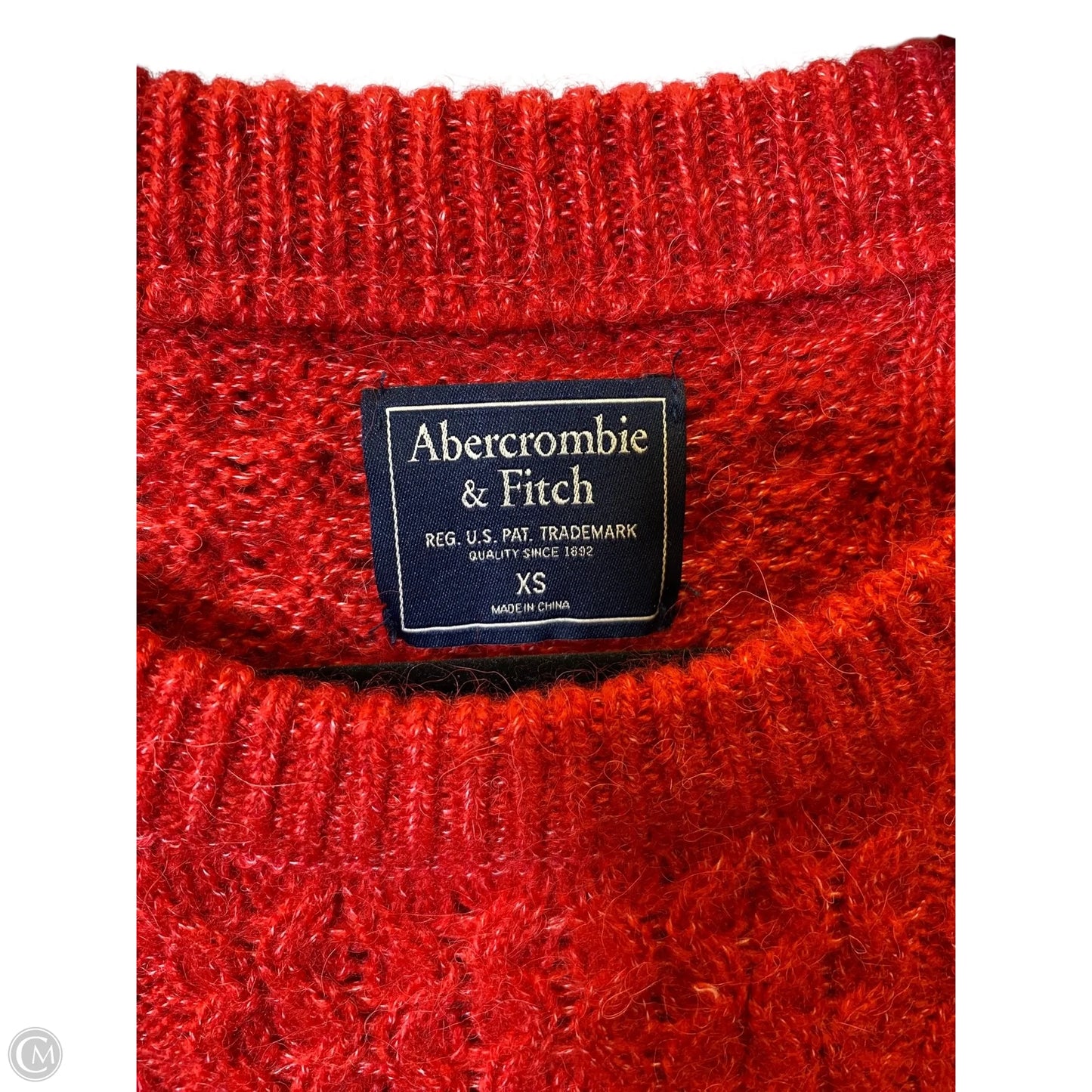 Sweater By Abercrombie And Fitch In Red, Size: Xs