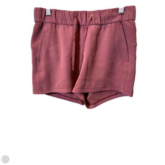 Athletic Shorts By Lululemon In Pink, Size: 4