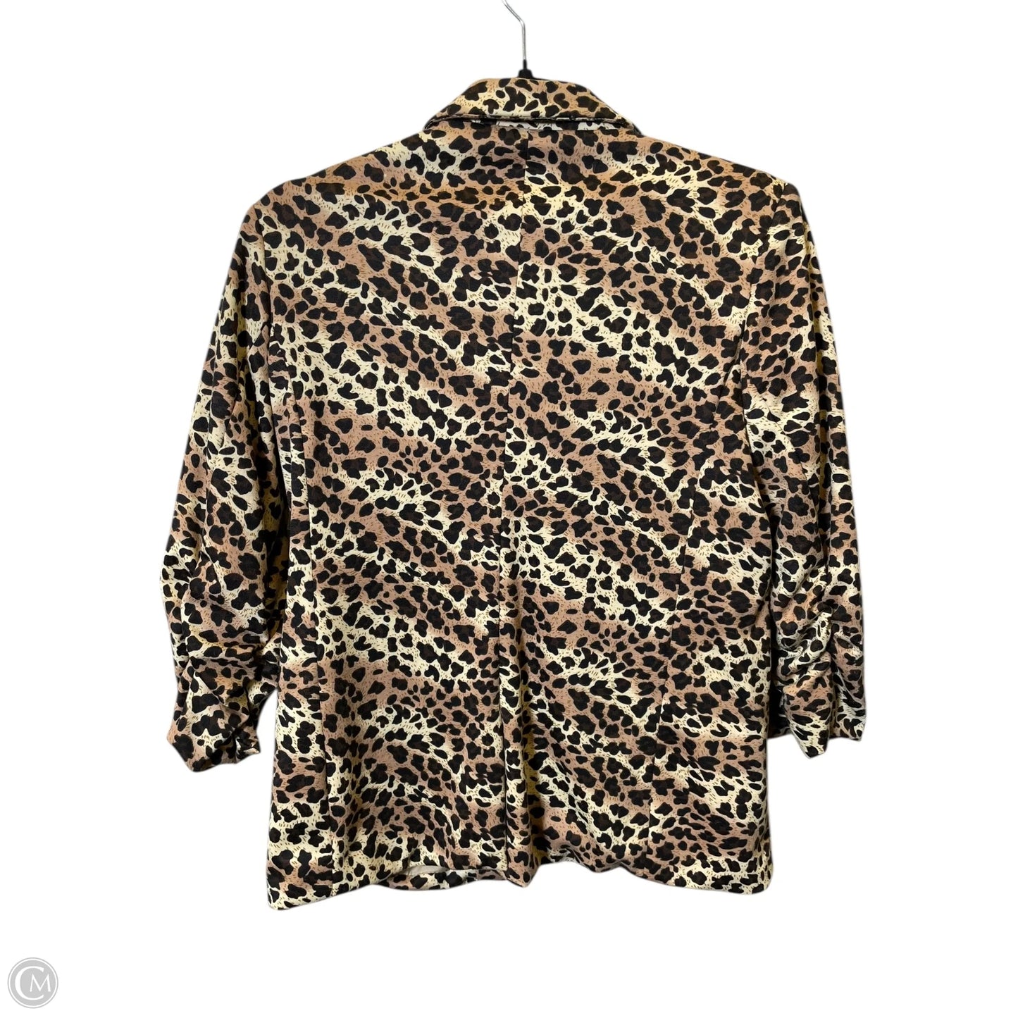 Blazer By Clothes Mentor In Animal Print, Size: L