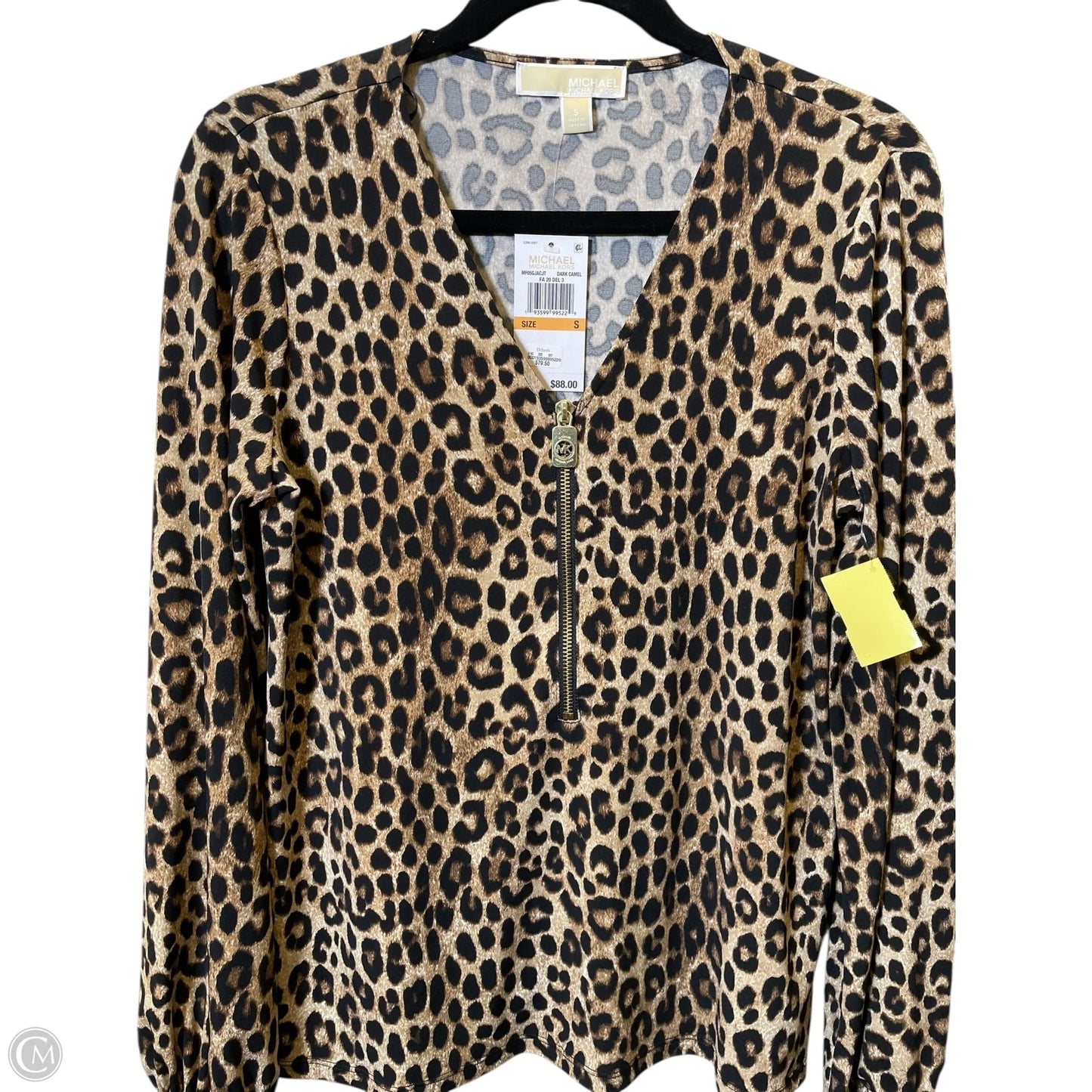 Blouse Long Sleeve By Michael By Michael Kors In Animal Print, Size: S