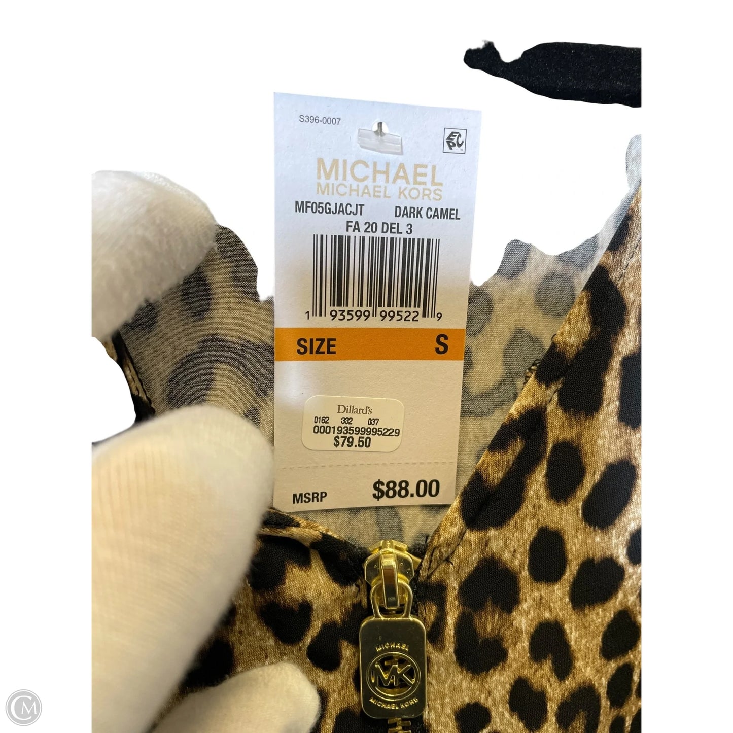 Blouse Long Sleeve By Michael By Michael Kors In Animal Print, Size: S
