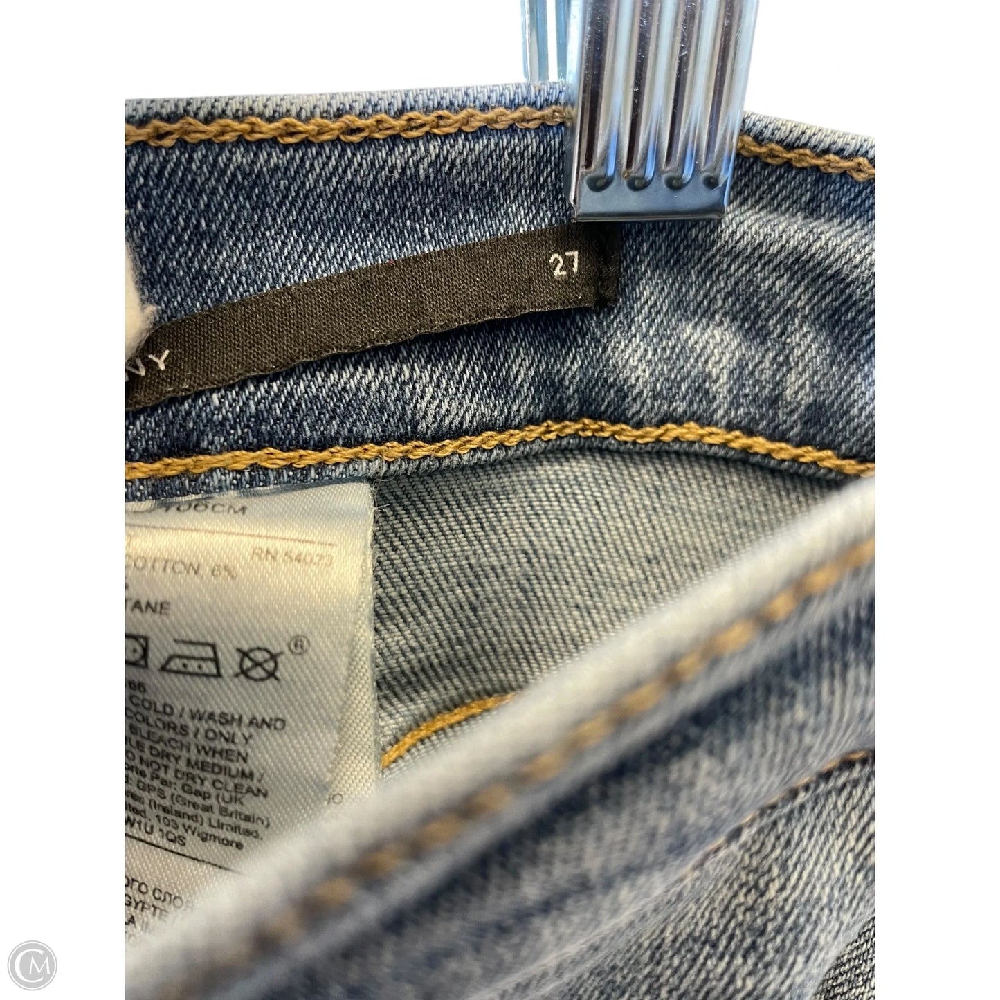Jeans Skinny By Banana Republic In Blue Denim, Size: 4