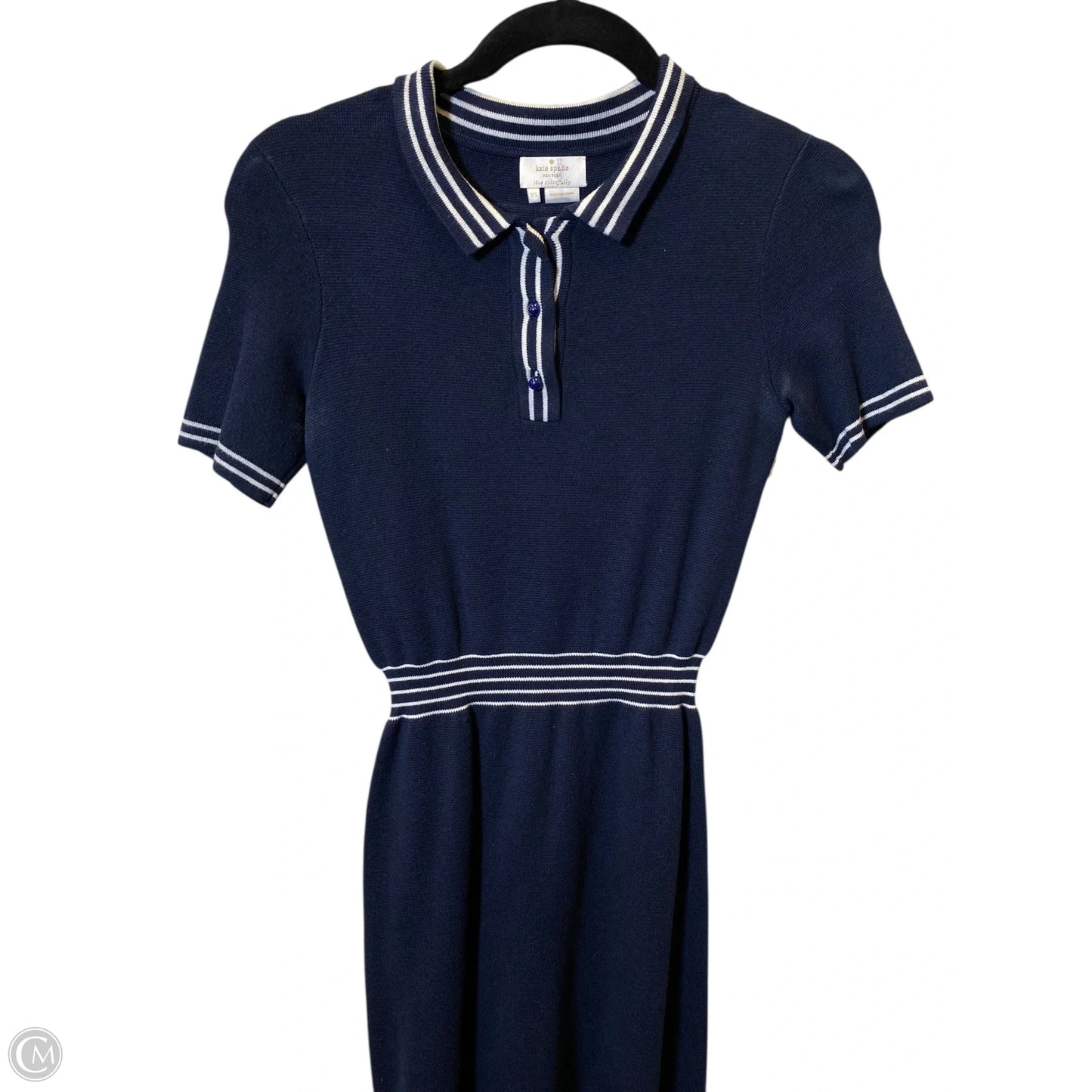 Dress Designer By Kate Spade In Blue & White, Size: Xs