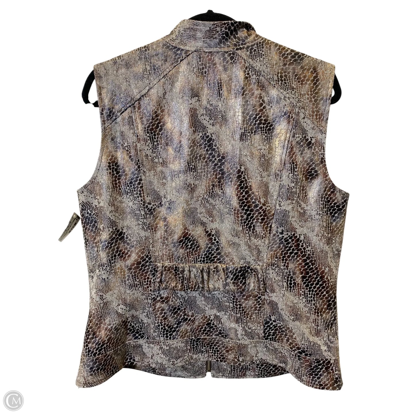 Vest Other By Christopher And Banks In Snakeskin Print, Size: L