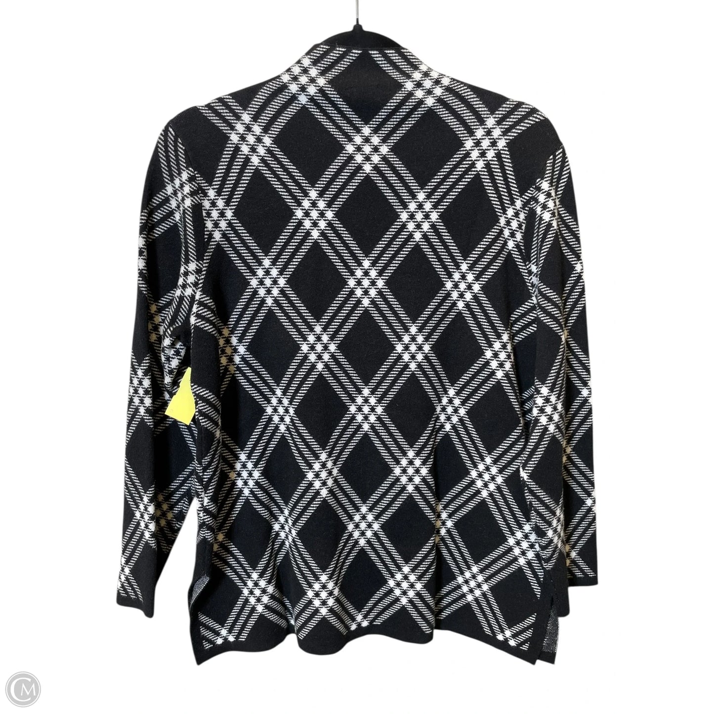 Sweater By Anne Klein In Black & White, Size: M