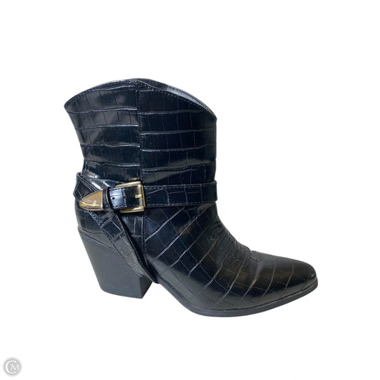 Boots Western By Just Fab In Black, Size: 6.5
