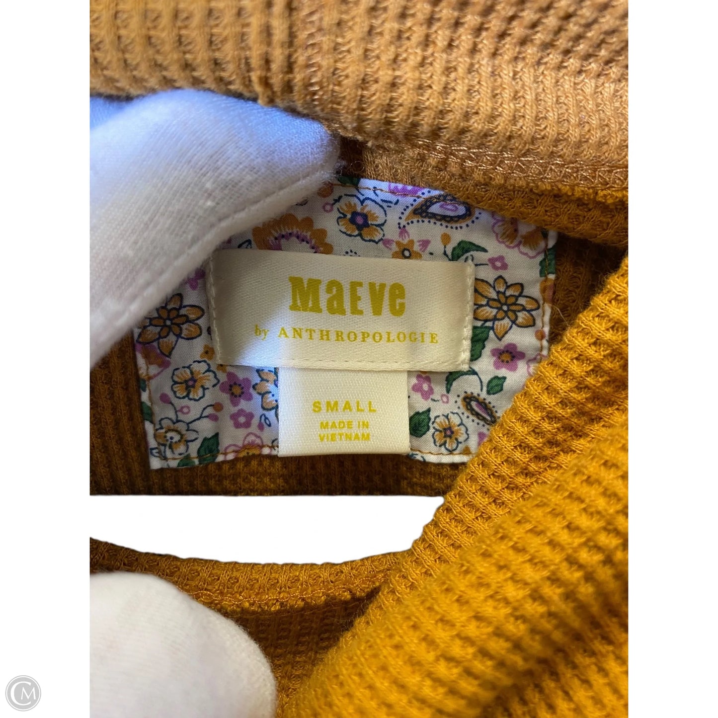 Top Long Sleeve By Maeve In Orange, Size: S