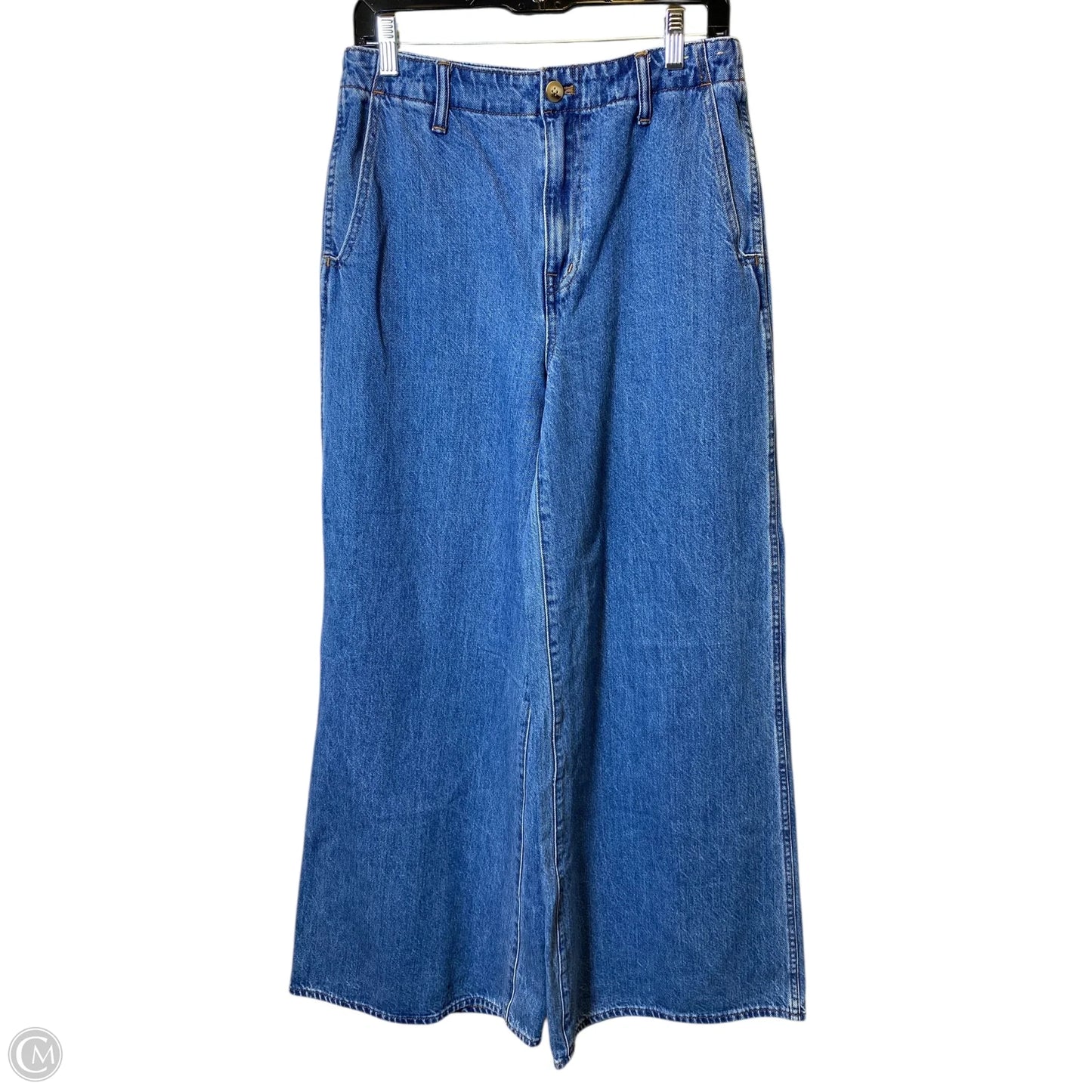 Jeans Wide Leg By Madewell In Blue Denim, Size: 4