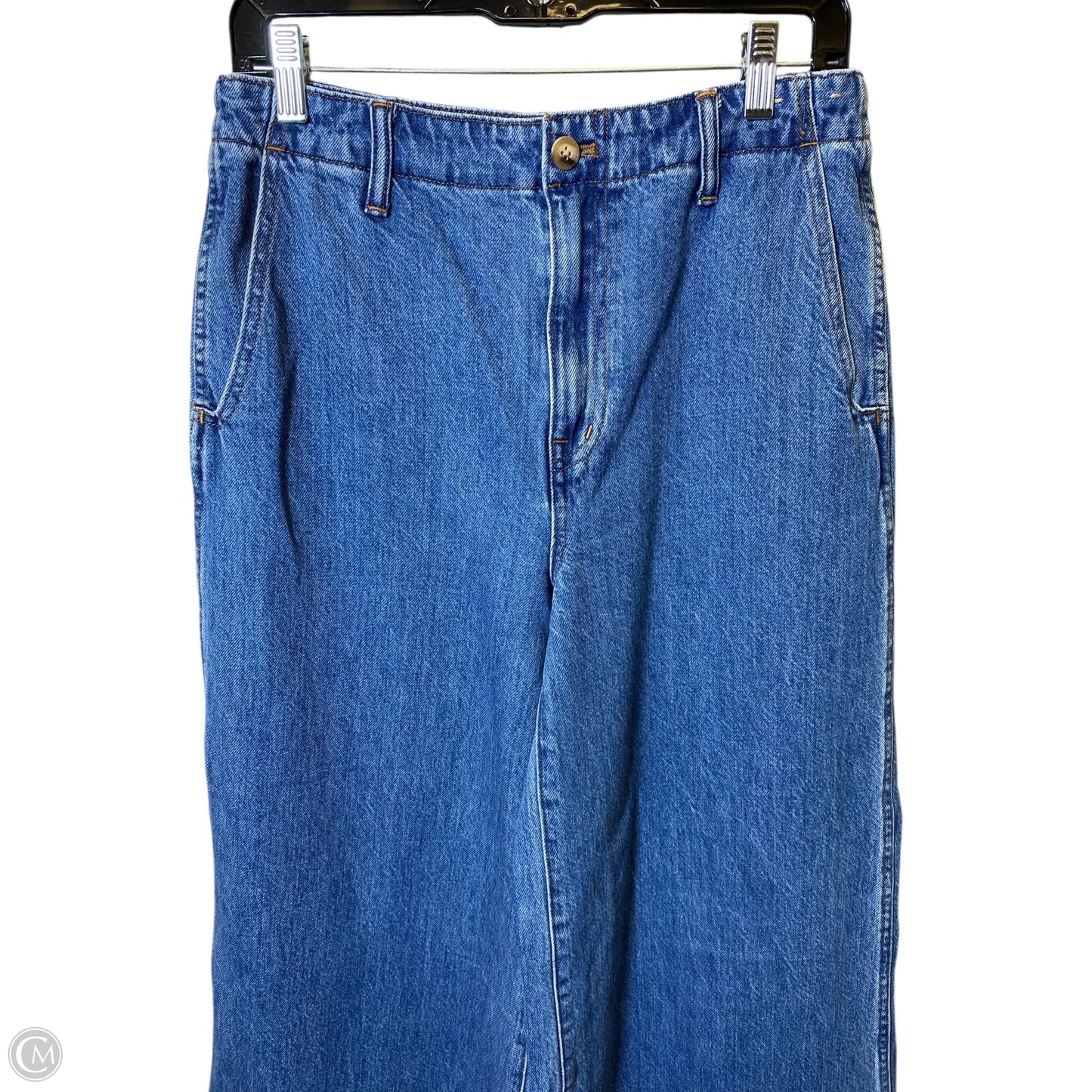 Jeans Wide Leg By Madewell In Blue Denim, Size: 4