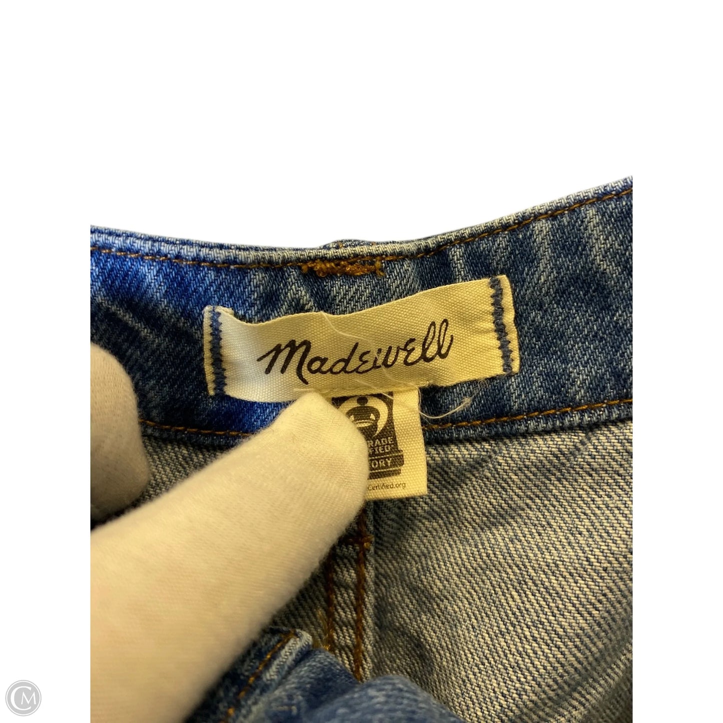 Jeans Wide Leg By Madewell In Blue Denim, Size: 4