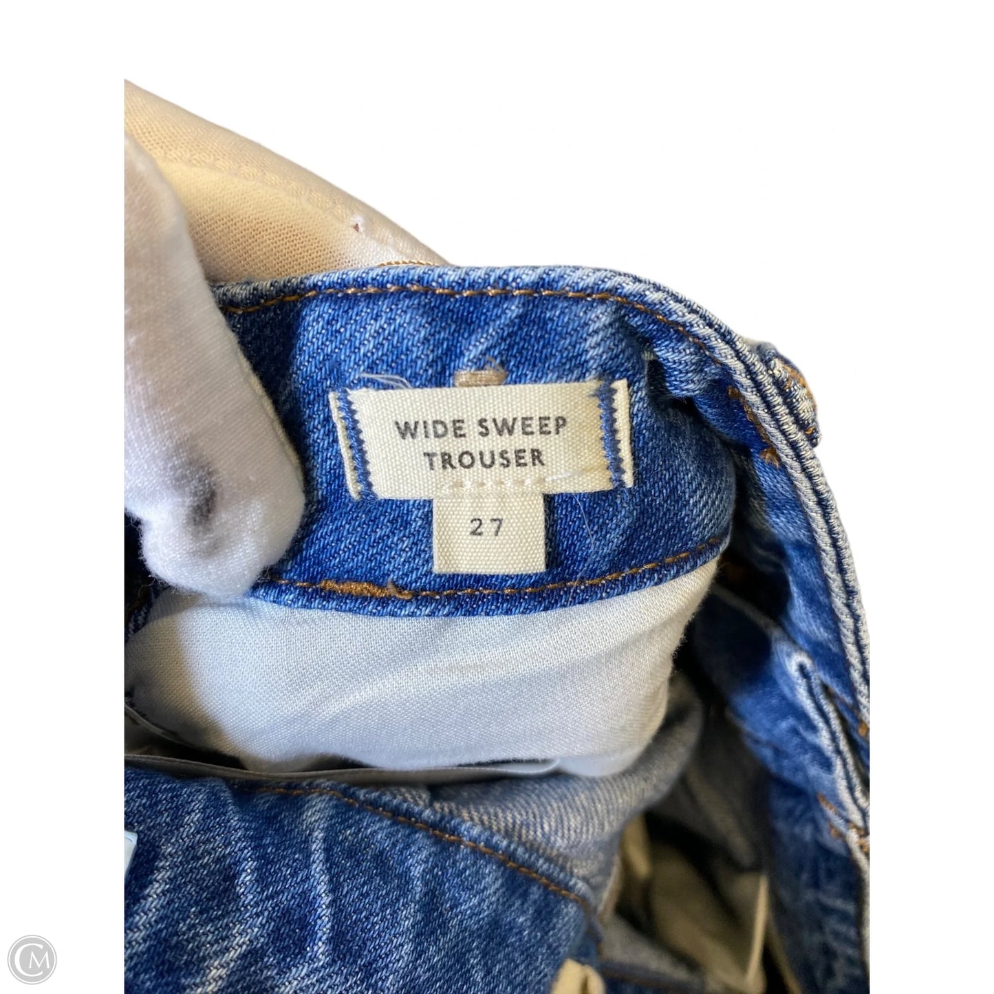 Jeans Wide Leg By Madewell In Blue Denim, Size: 4