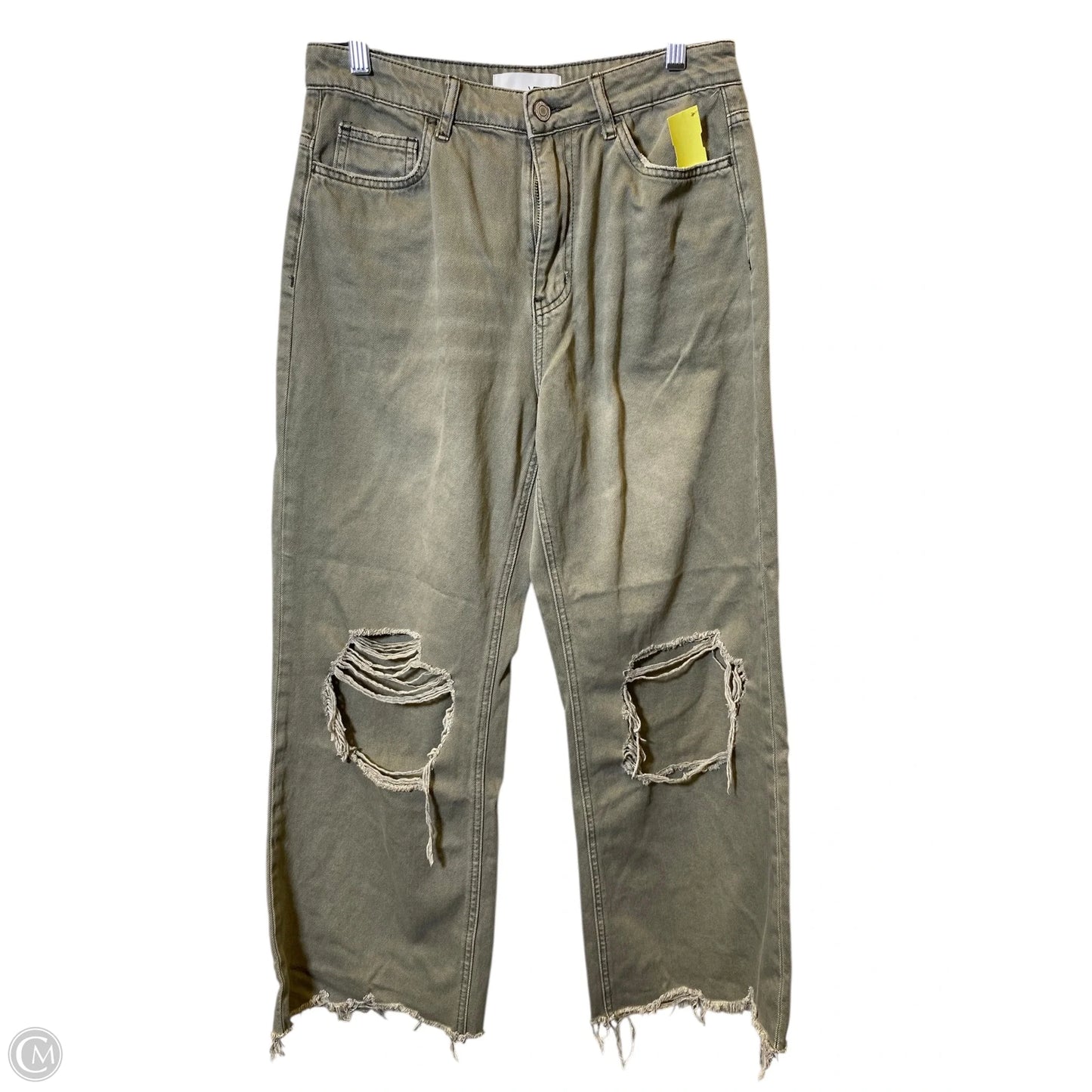 Jeans Wide Leg By Vervet In Green, Size: 6