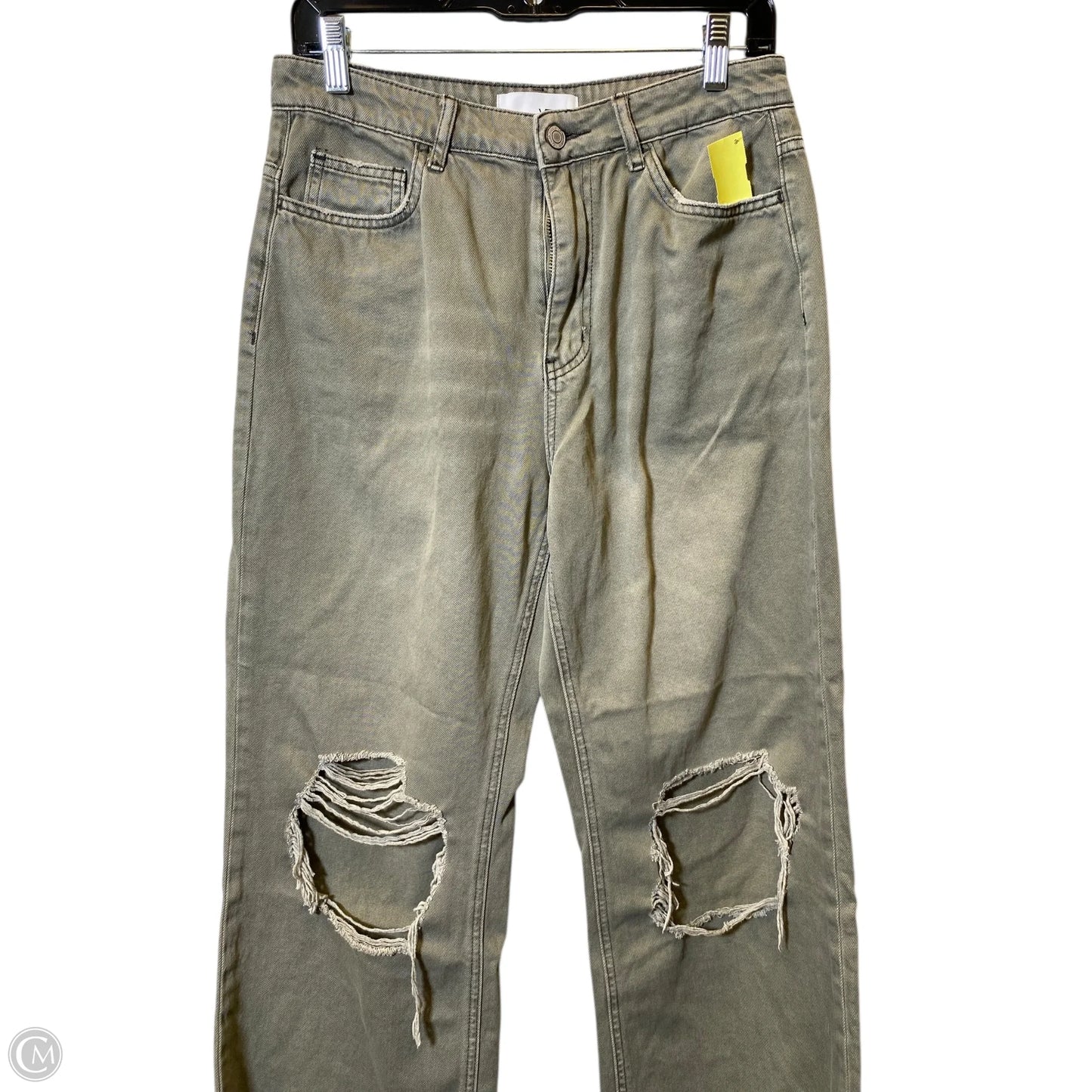 Jeans Wide Leg By Vervet In Green, Size: 6