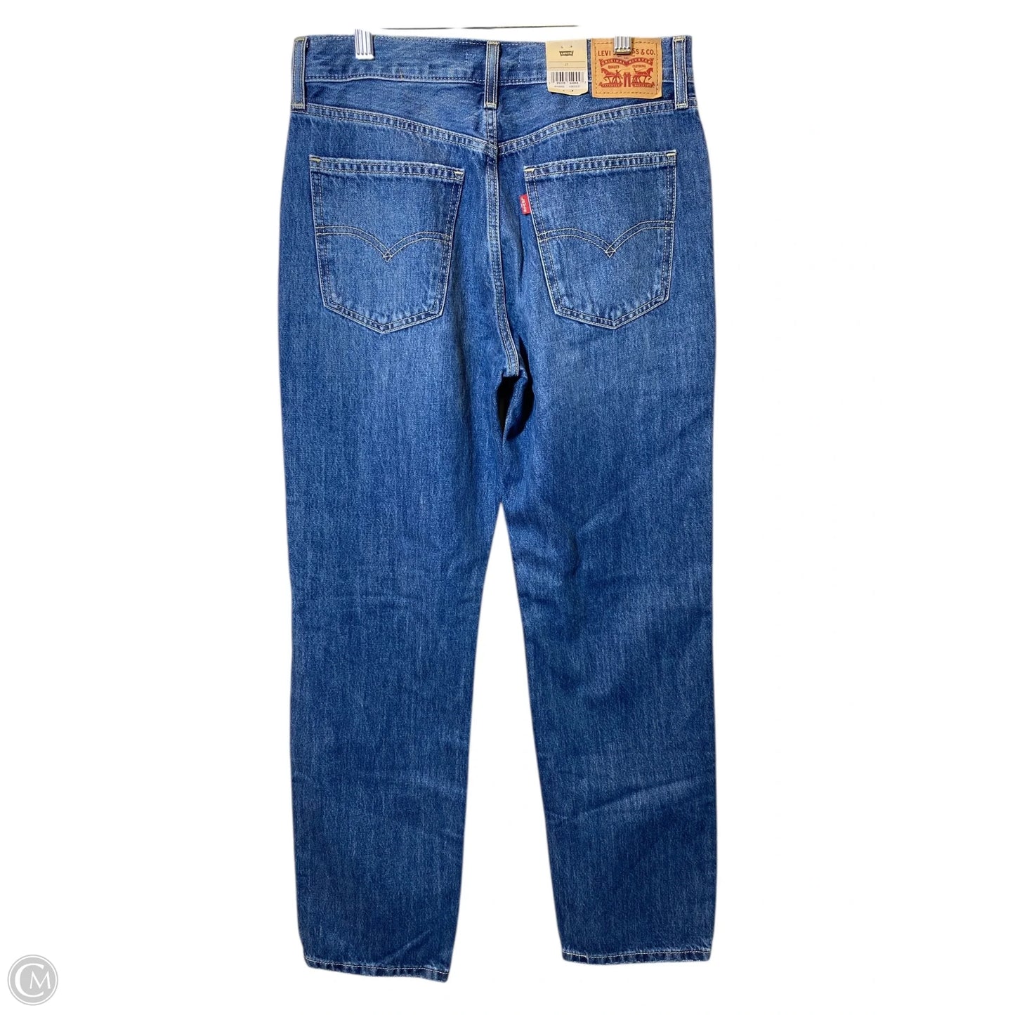 Jeans Straight By Levis In Blue Denim, Size: 4