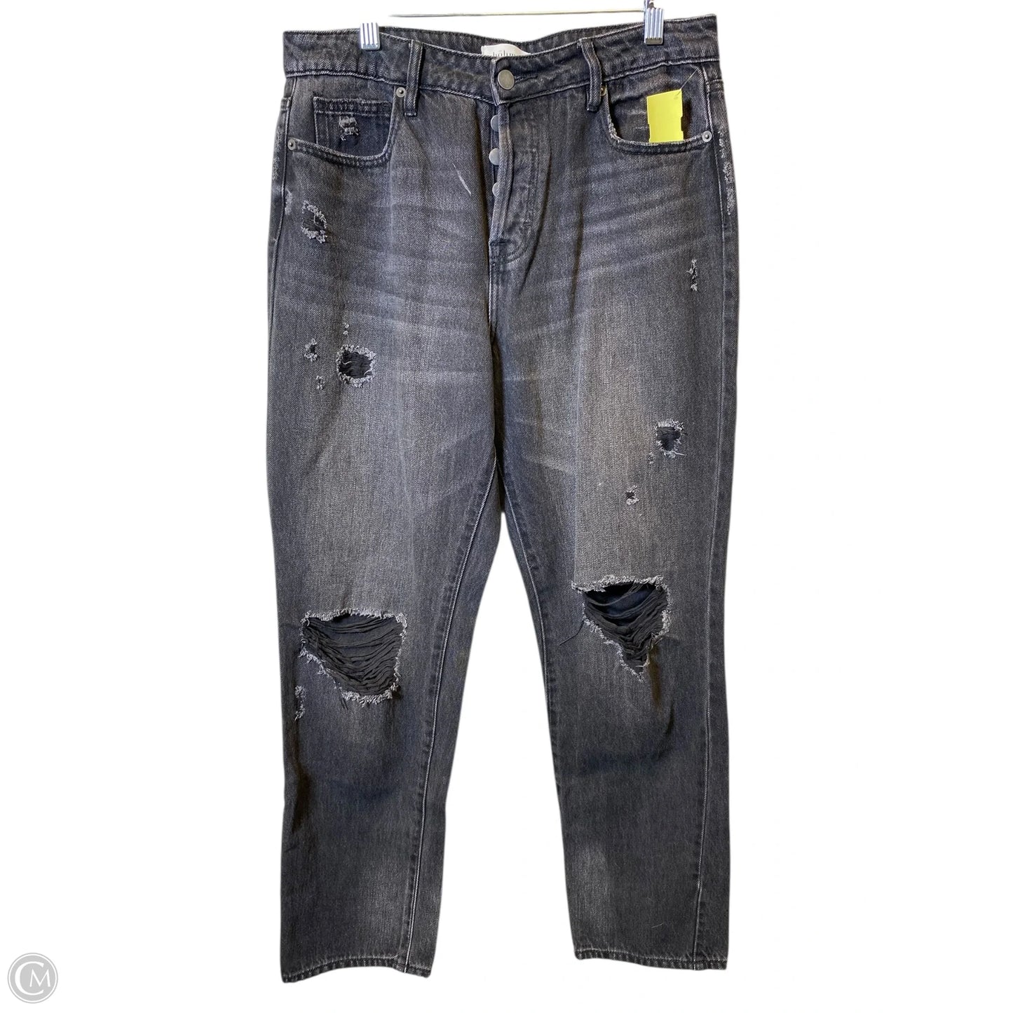 Jeans Straight By Bohme In Black, Size: 8