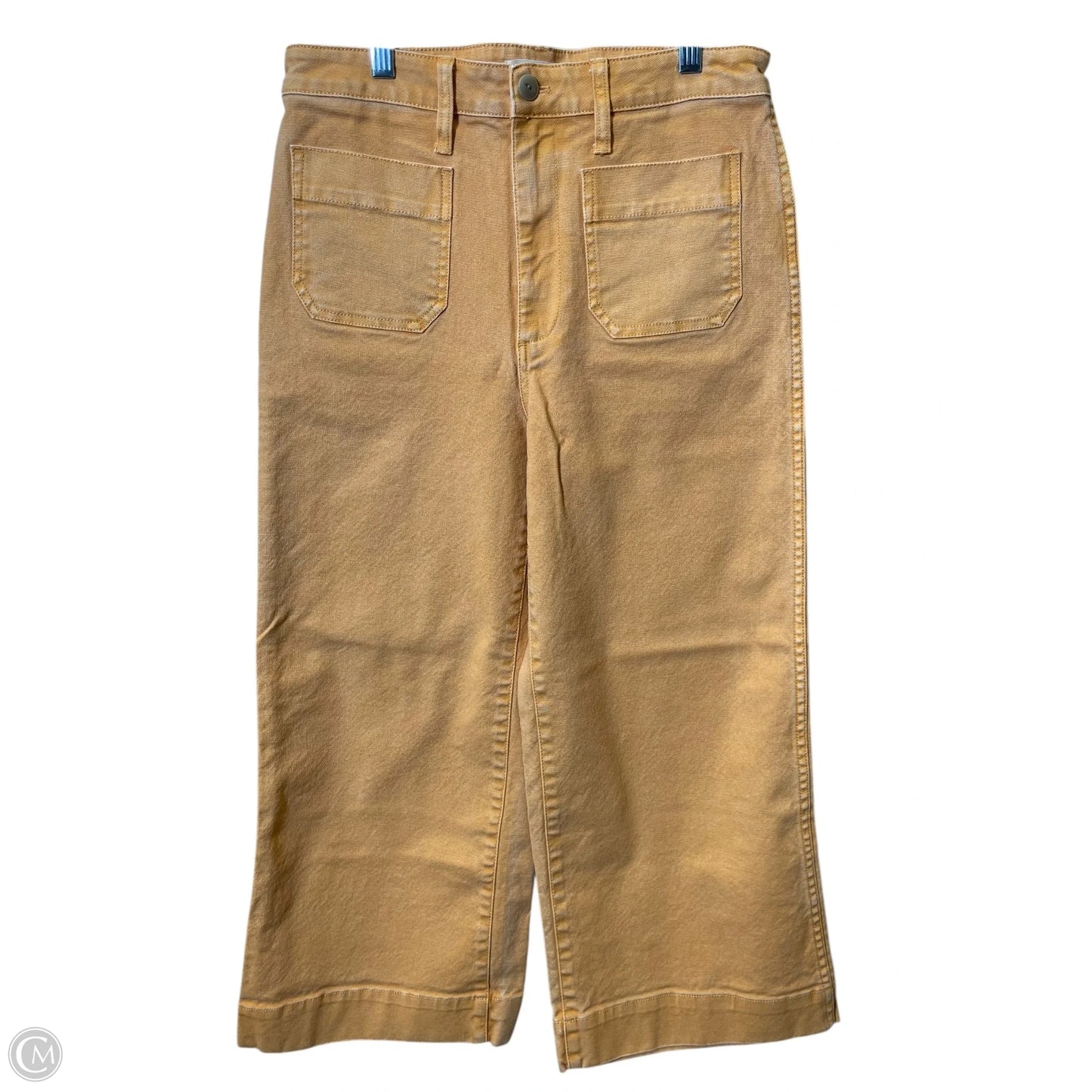 Pants Wide Leg By Madewell In Yellow, Size: 8