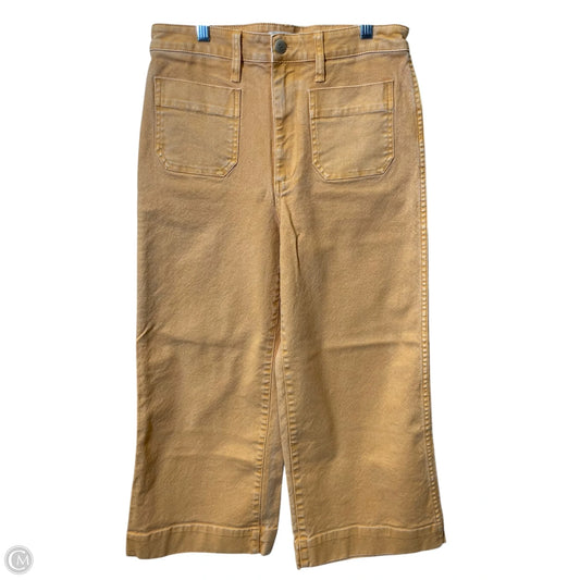 Pants Wide Leg By Madewell In Yellow, Size: 8