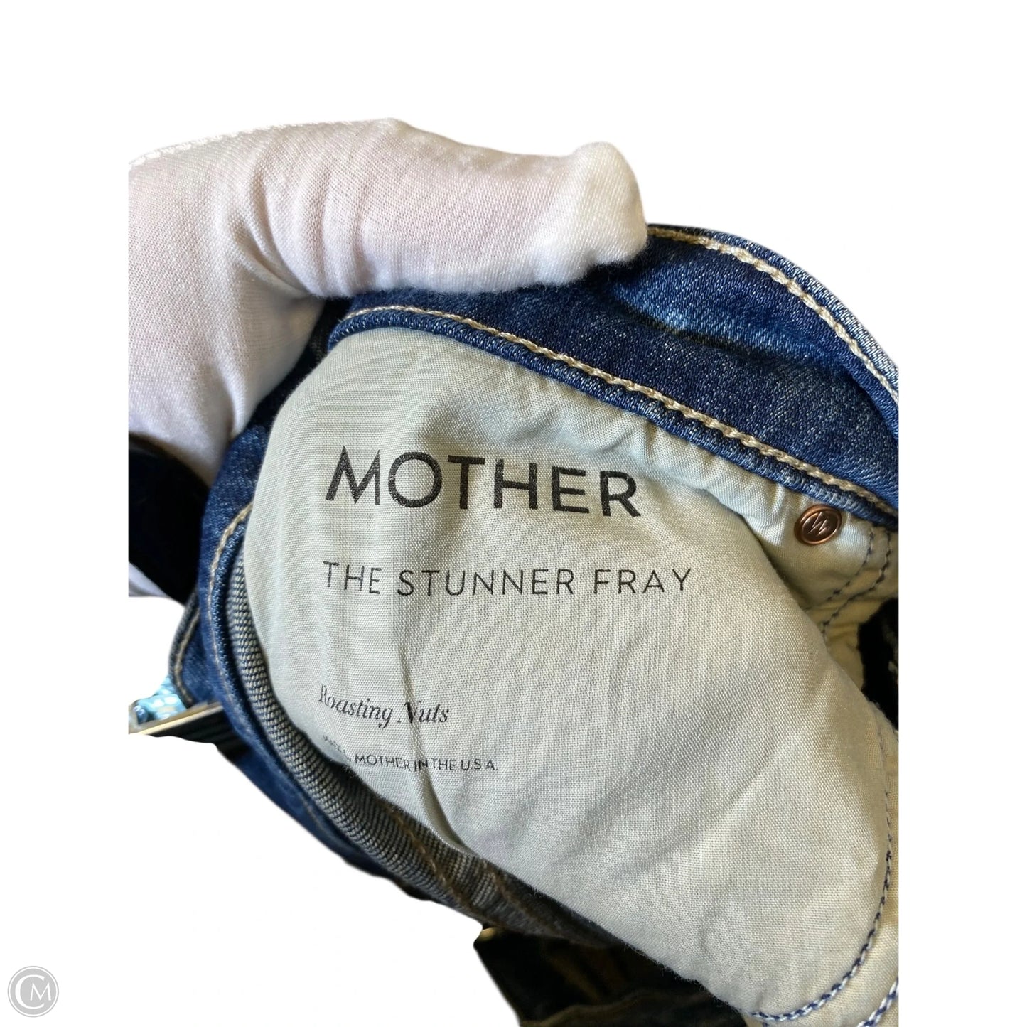 Jeans Skinny By Mother In Blue Denim, Size: 8