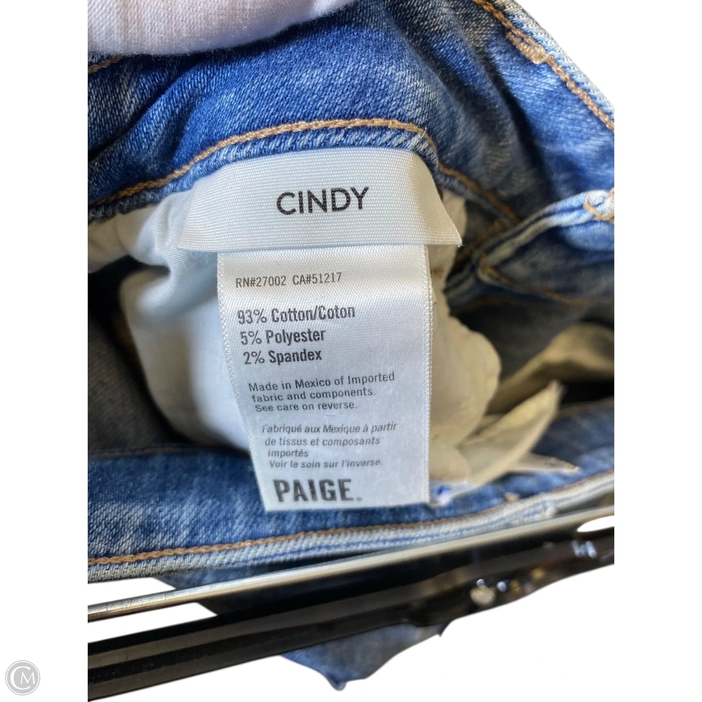 Jeans Skinny By Paige In Blue Denim, Size: 6