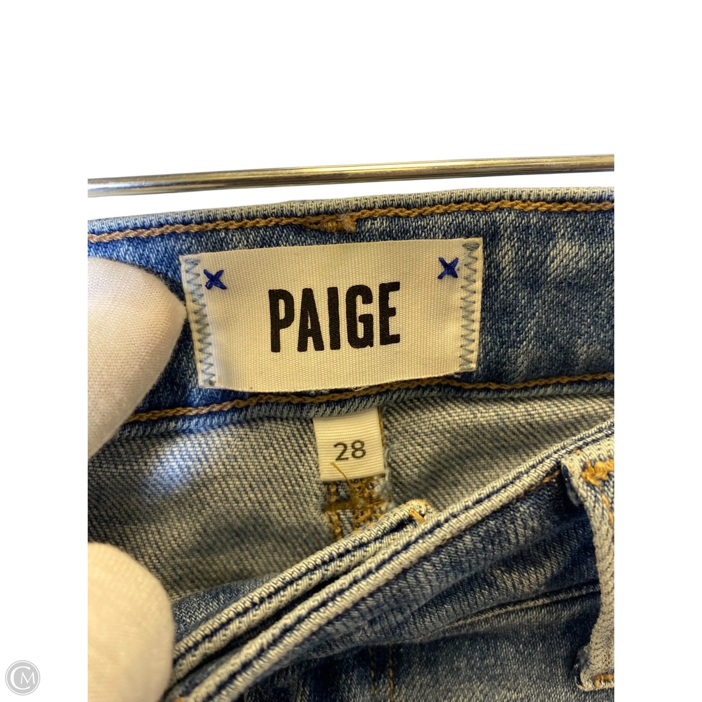 Jeans Skinny By Paige In Blue Denim, Size: 6
