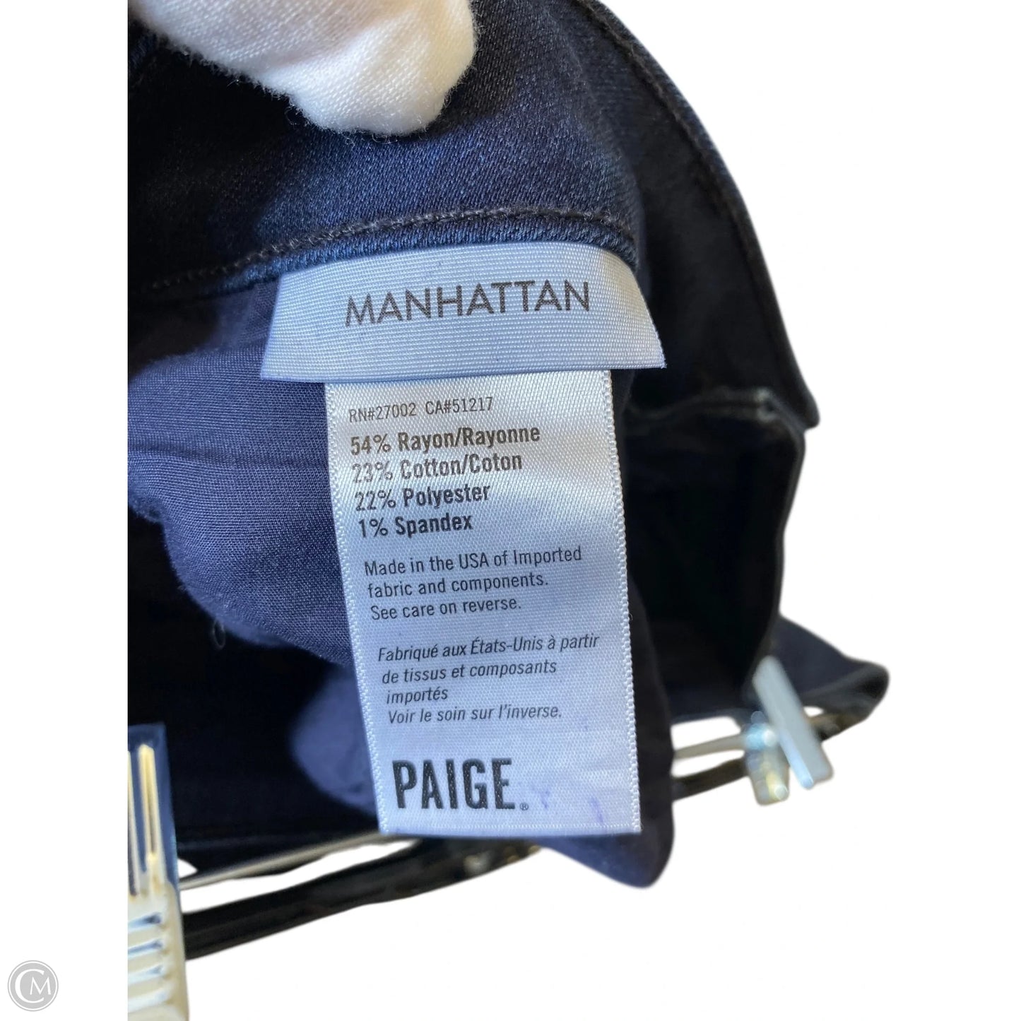 Jeans Flared By Paige In Blue Denim, Size: 8