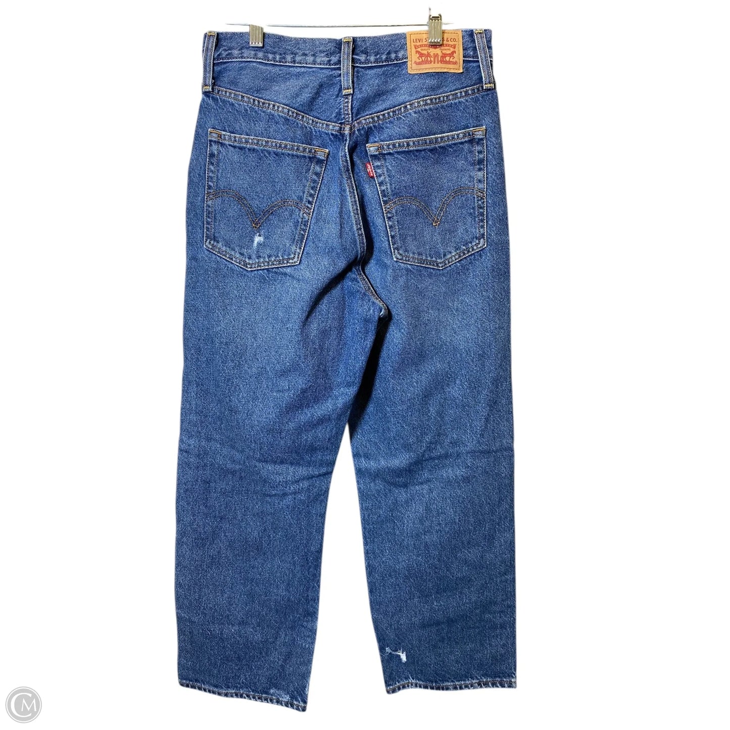 Jeans Wide Leg By Levis In Blue Denim, Size: 8