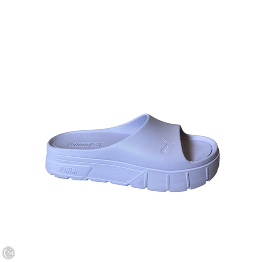 Sandals Heels Platform By Puma In Purple, Size: 8
