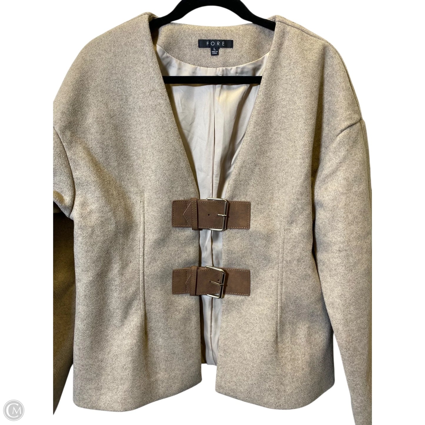 Jacket Other By Fore In Tan, Size: L