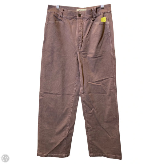 Jeans Wide Leg By Madewell In Purple, Size: 8