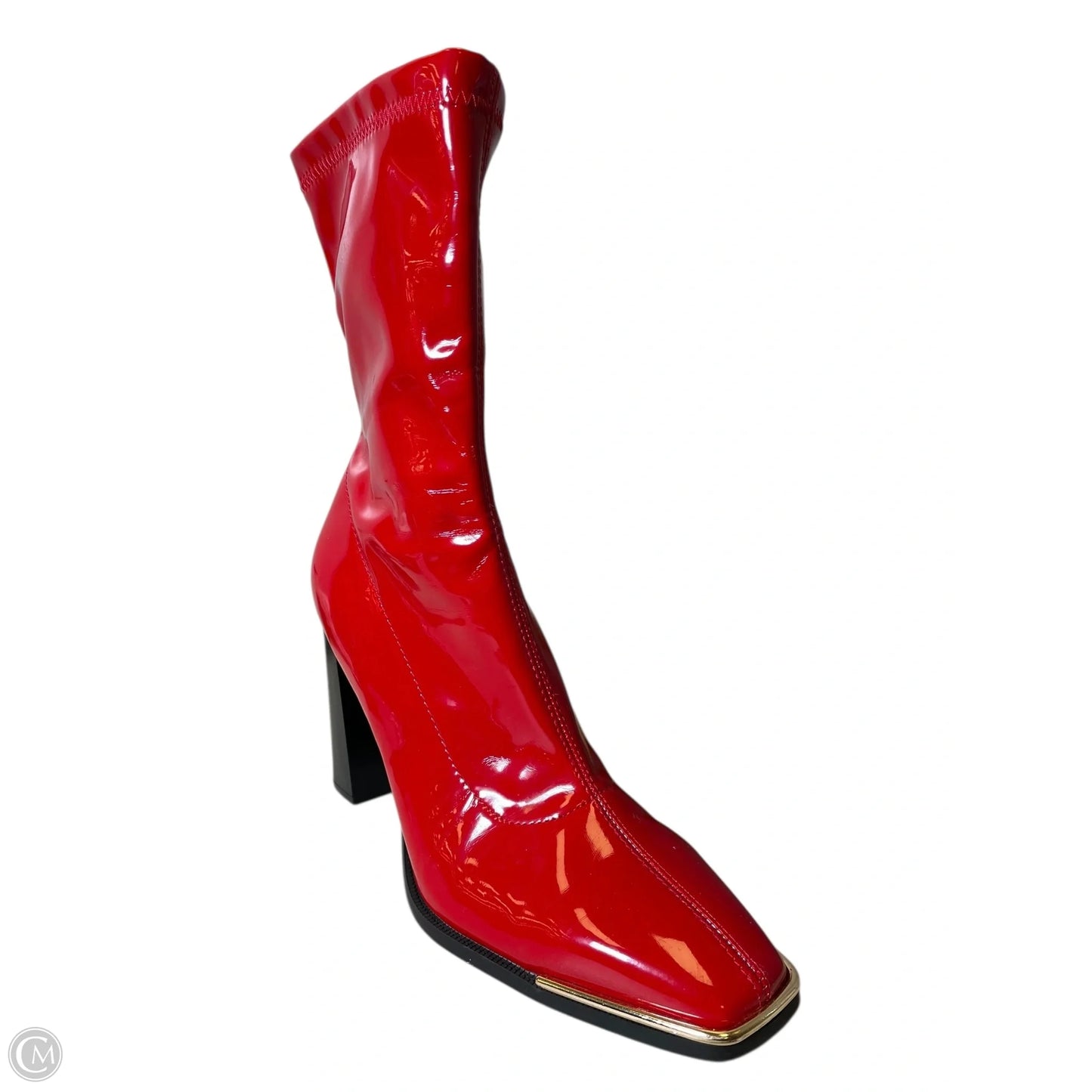 Boots Mid-calf Heels By Dream Pairs In Red, Size: 9