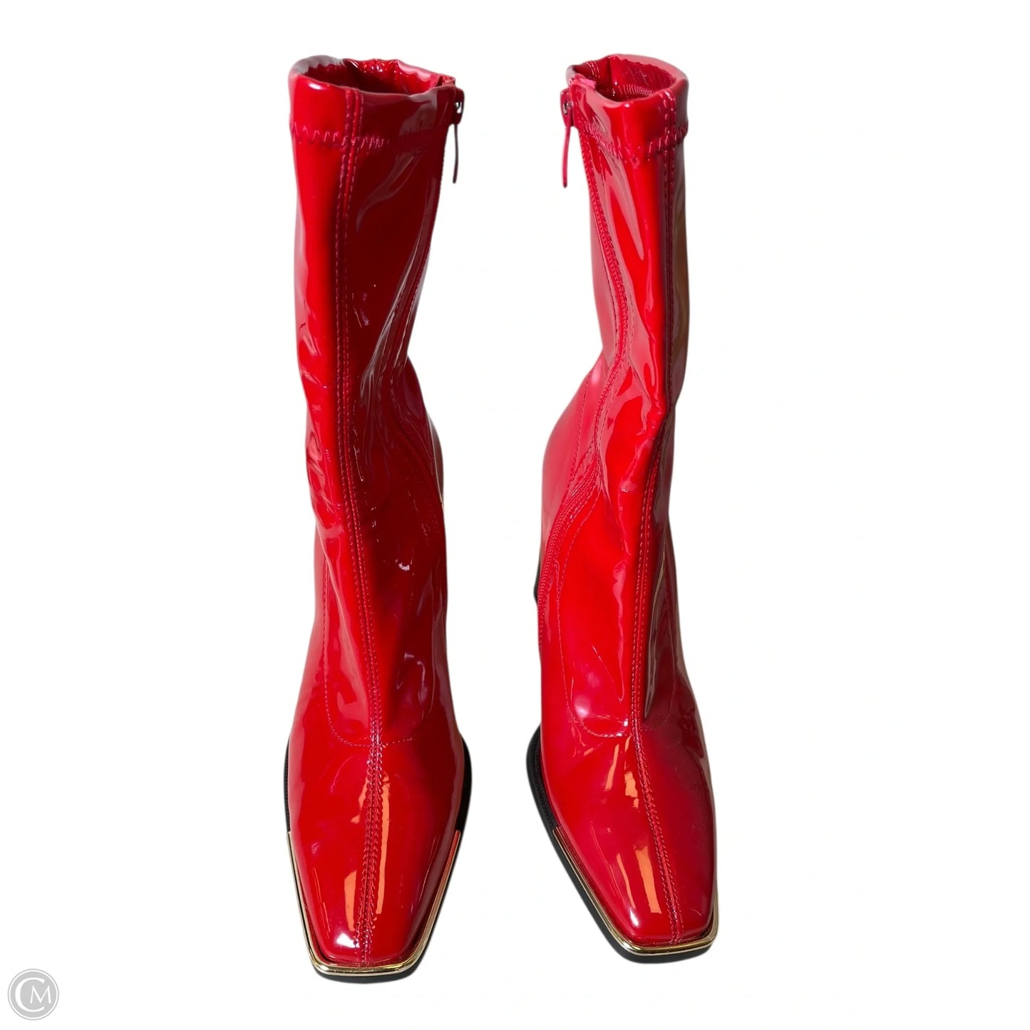 Boots Mid-calf Heels By Dream Pairs In Red, Size: 9