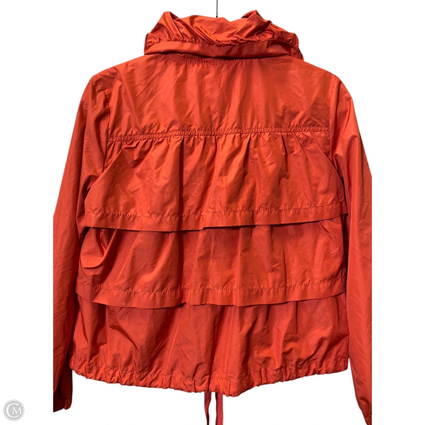 Jacket Windbreaker By Loft In Orange, Size: S