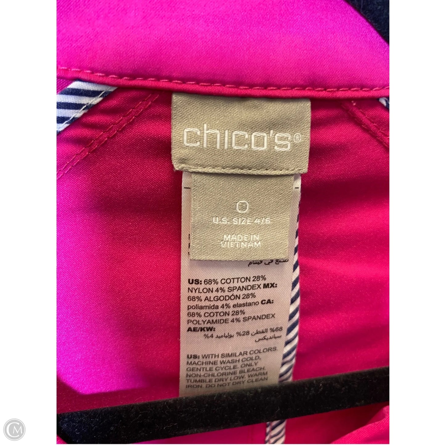 Jacket Other By Chicos In Pink, Size: S