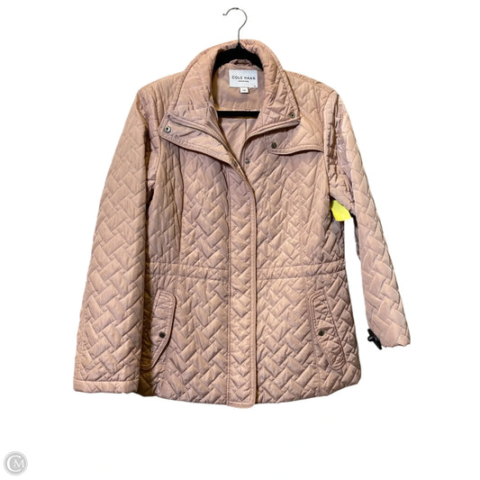 Jacket Puffer & Quilted By Cole-haan In Pink, Size: L