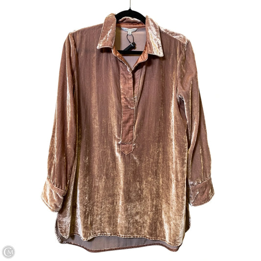 Blouse Long Sleeve By John Mark In Pink, Size: S