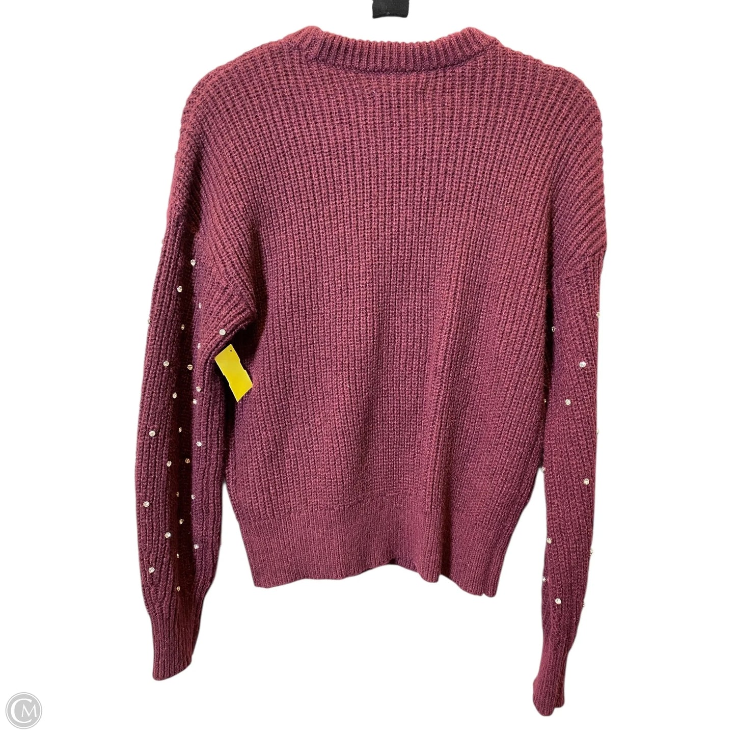Sweater By Nine West In Maroon, Size: M