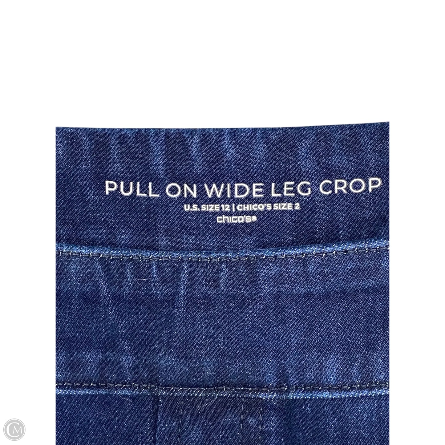 Jeans Wide Leg By Chicos In Blue Denim, Size: 12