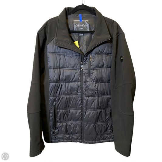 Jacket Puffer & Quilted By Calvin Klein In Black, Size: Xl