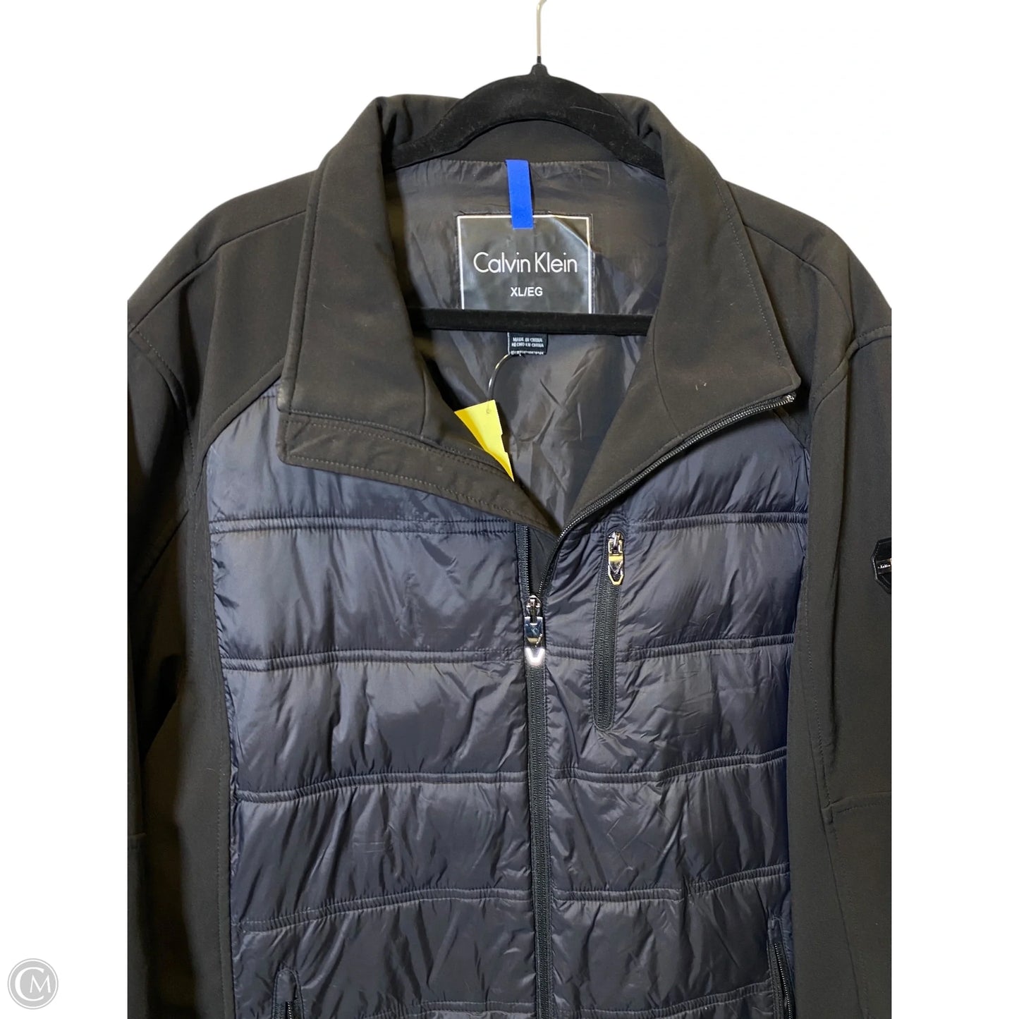 Jacket Puffer & Quilted By Calvin Klein In Black, Size: Xl