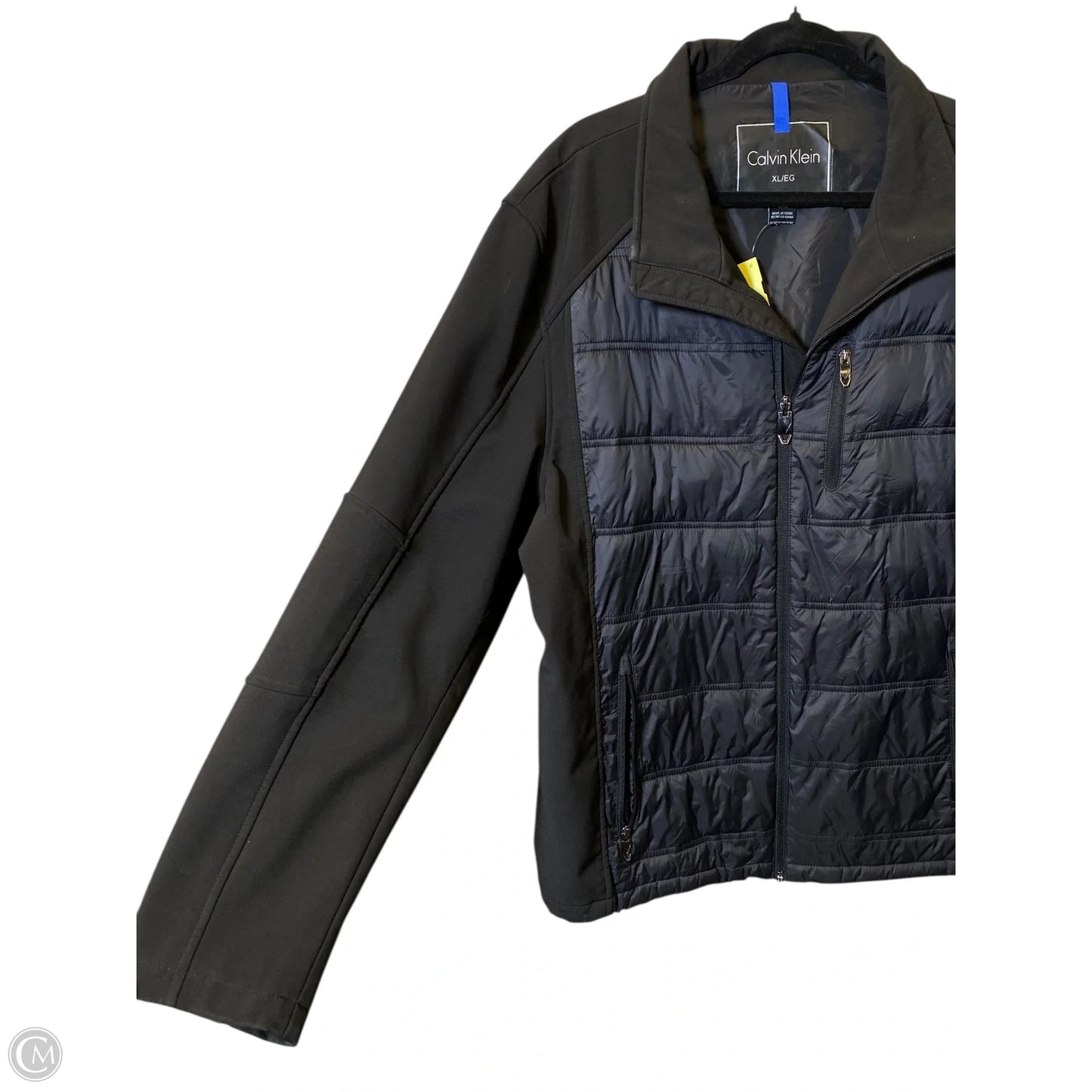 Jacket Puffer & Quilted By Calvin Klein In Black, Size: Xl