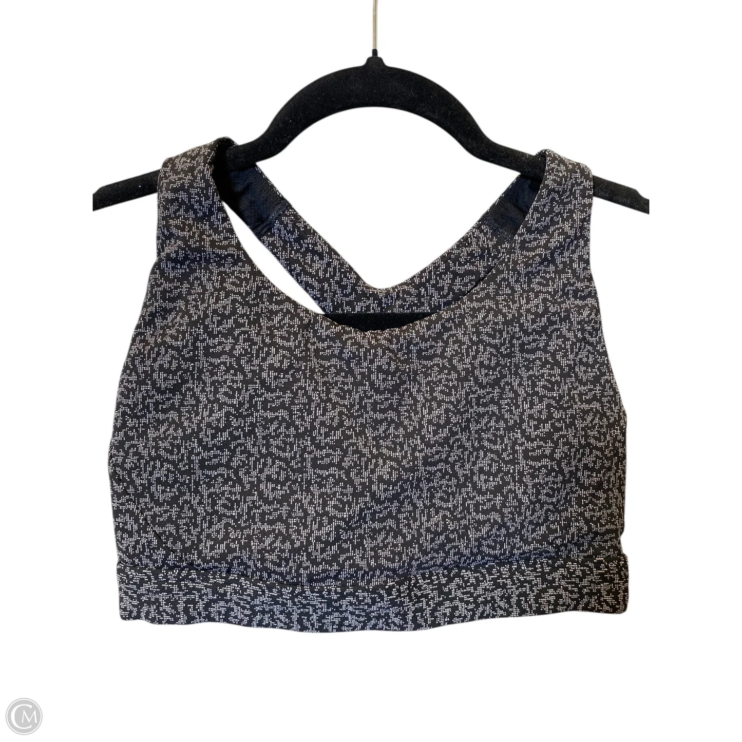 Athletic Bra By Athleta In Black & Grey, Size: S