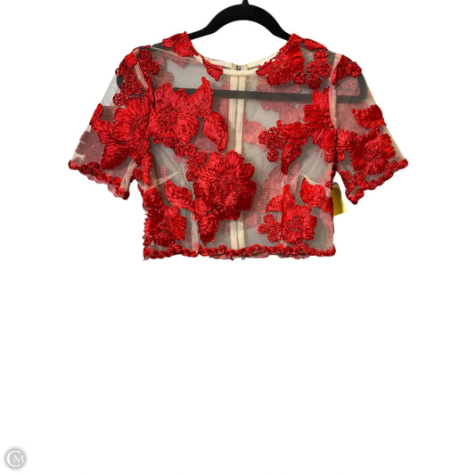 Skirt Set 2pc By L’atiste In Red & Tan, Size: L