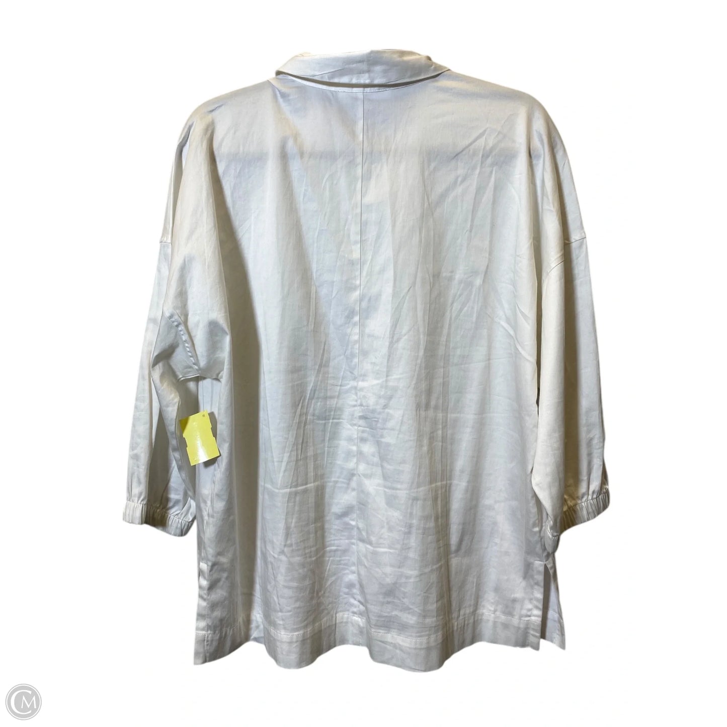 Top 3/4 Sleeve By Michael By Michael Kors In White, Size: L