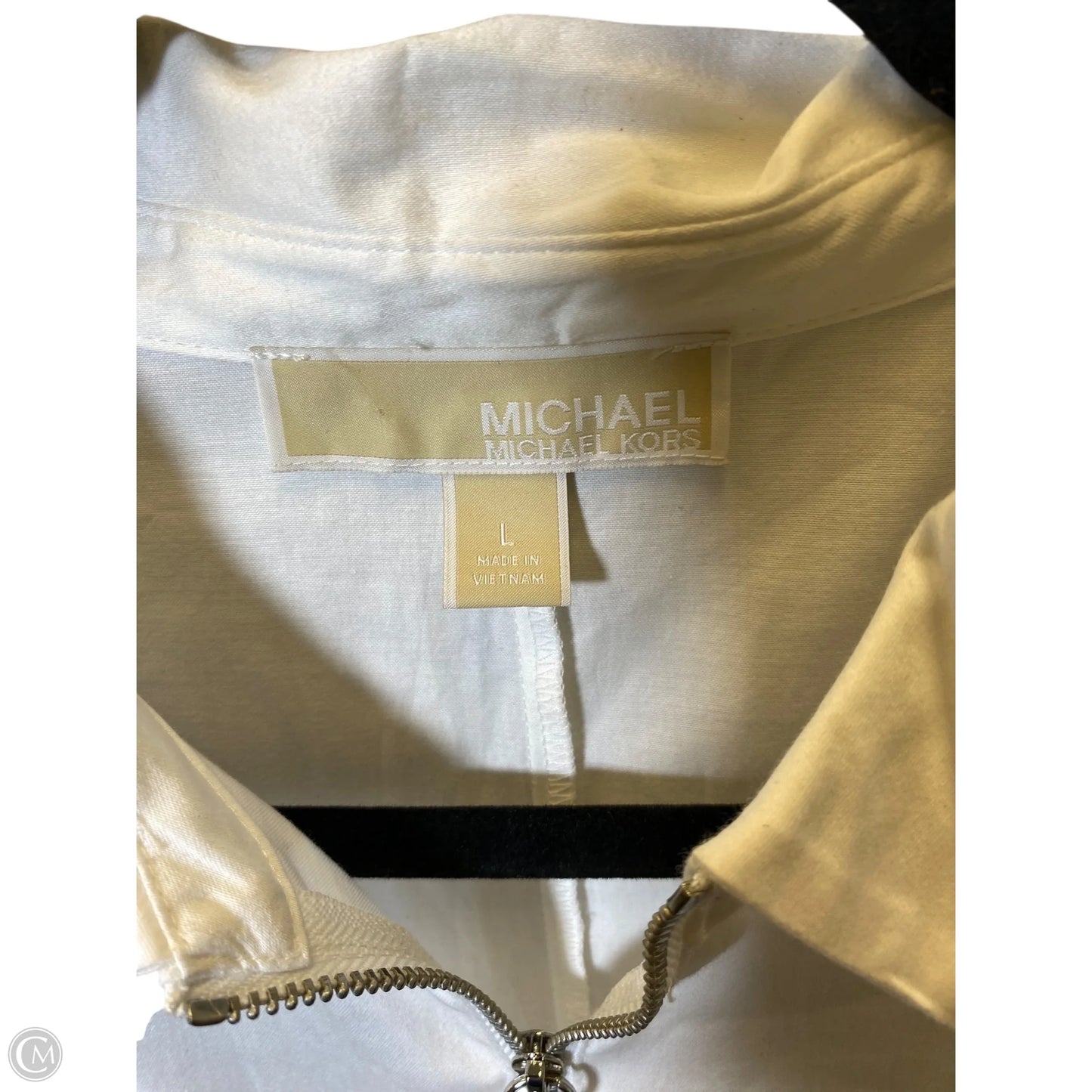 Top 3/4 Sleeve By Michael By Michael Kors In White, Size: L