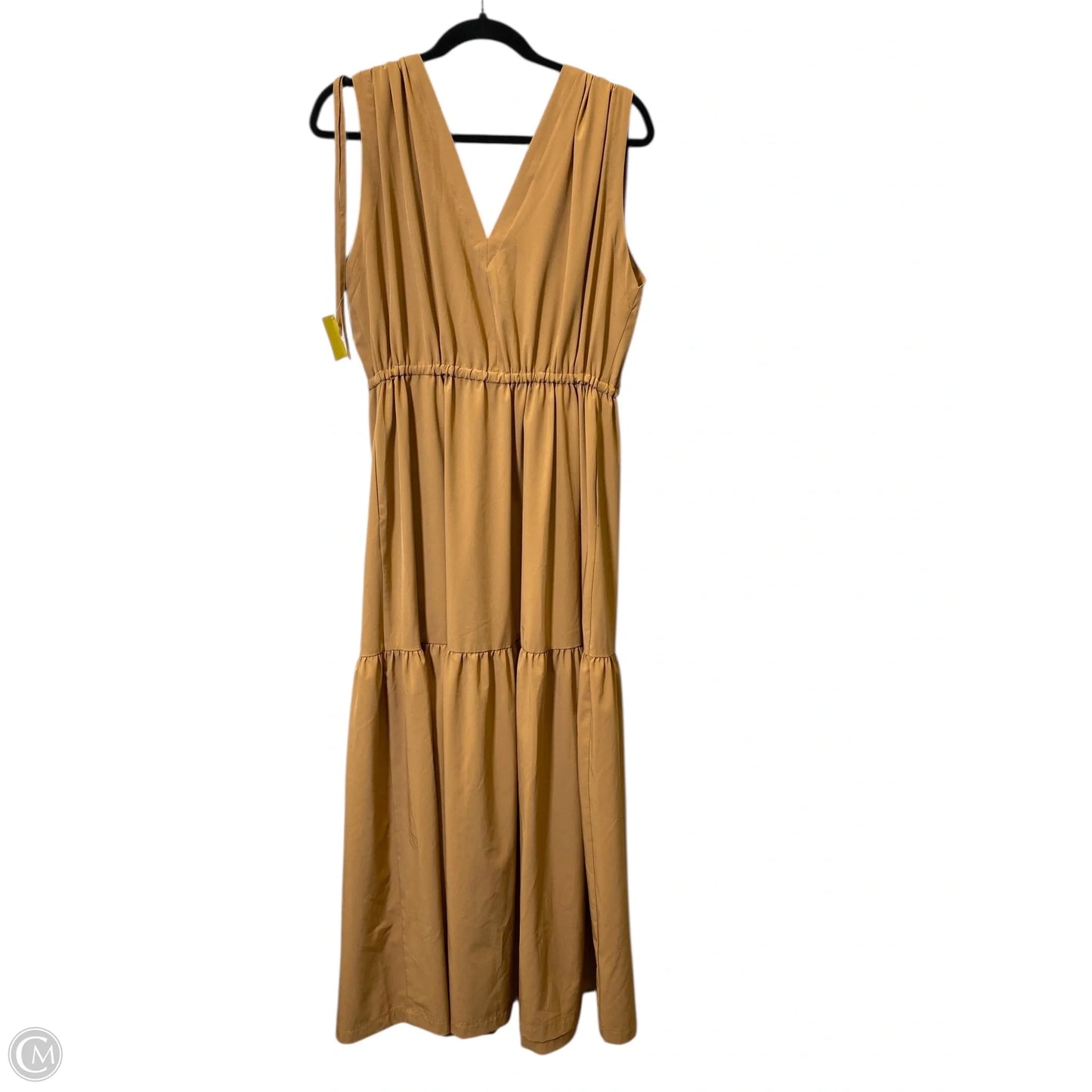 Dress Casual Maxi By Calvin Klein In Brown, Size: 12