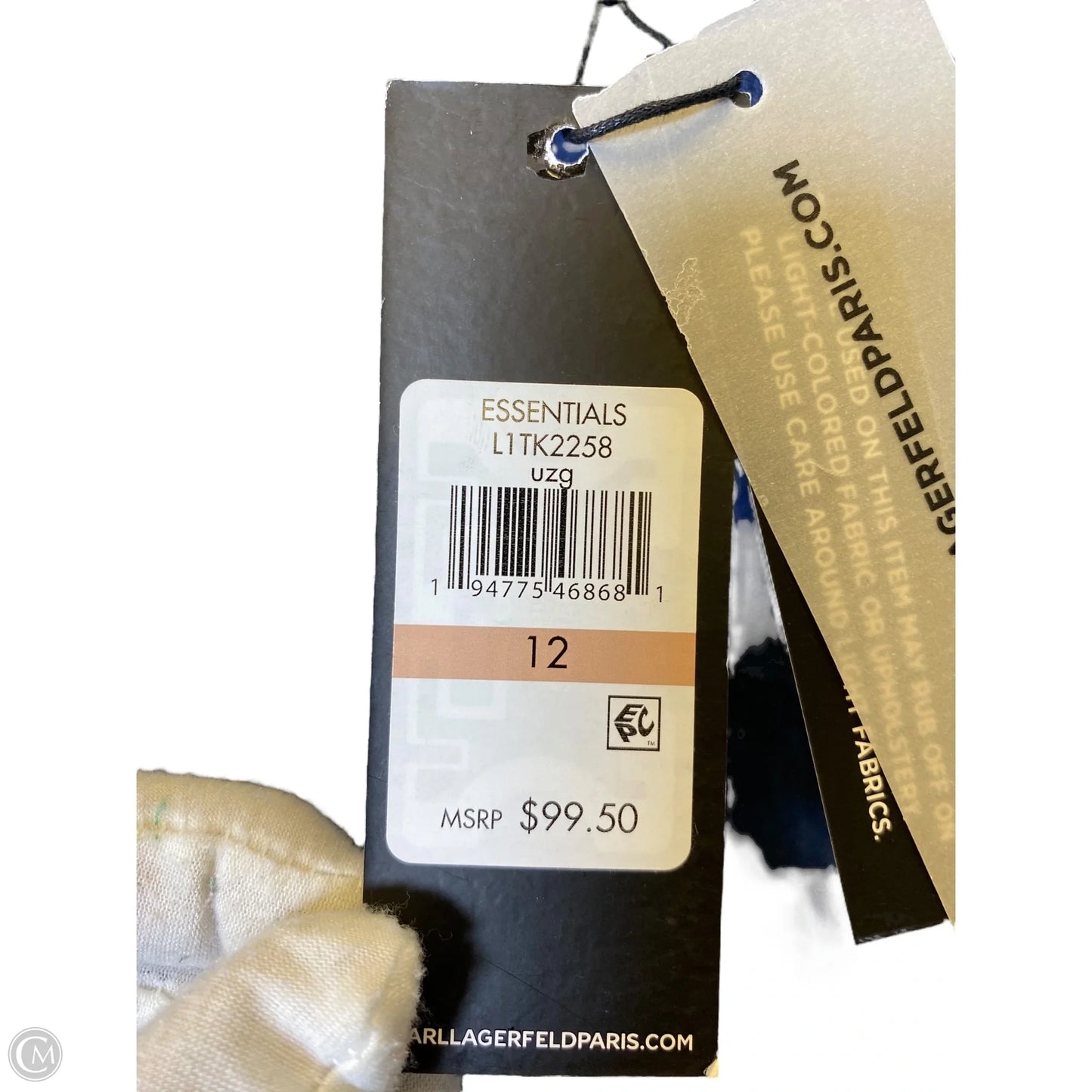 Jeans Designer By Karl Lagerfeld In Blue Denim, Size: 12