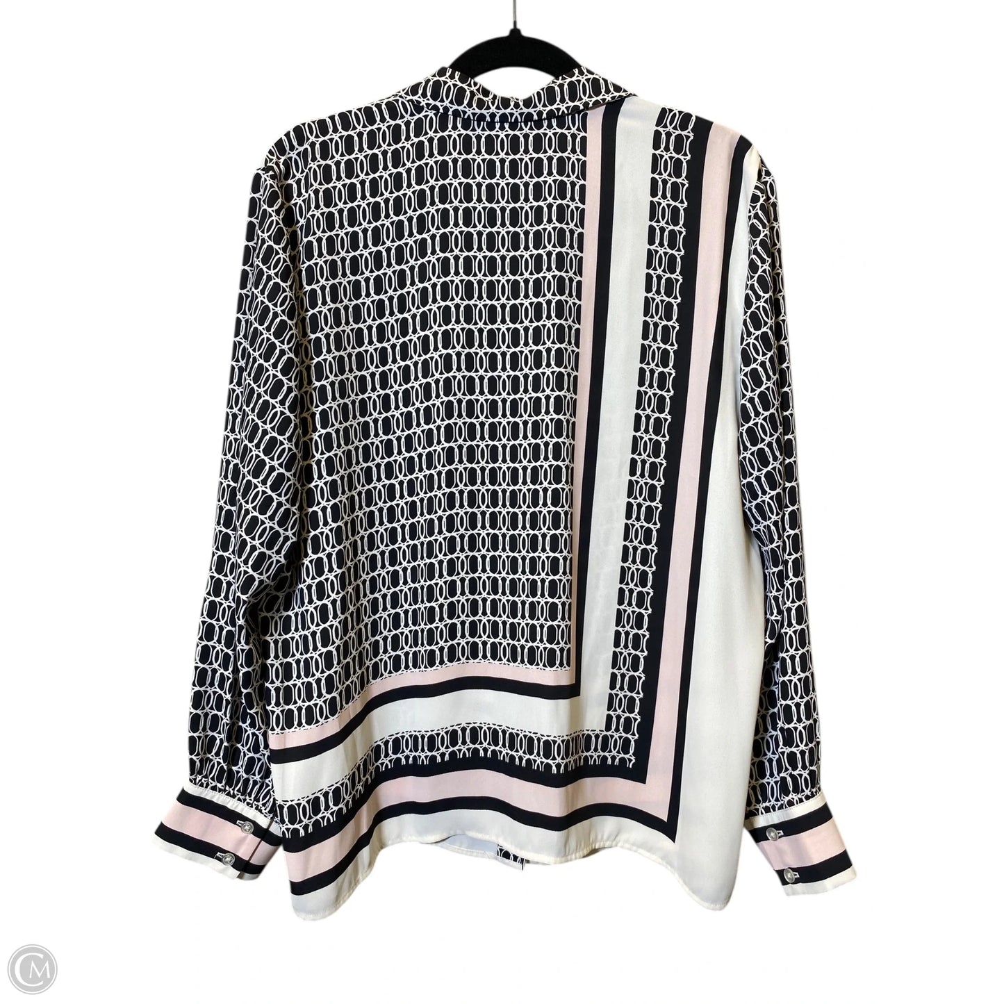 Top Long Sleeve By Chicos In Multi-colored, Size: Xl