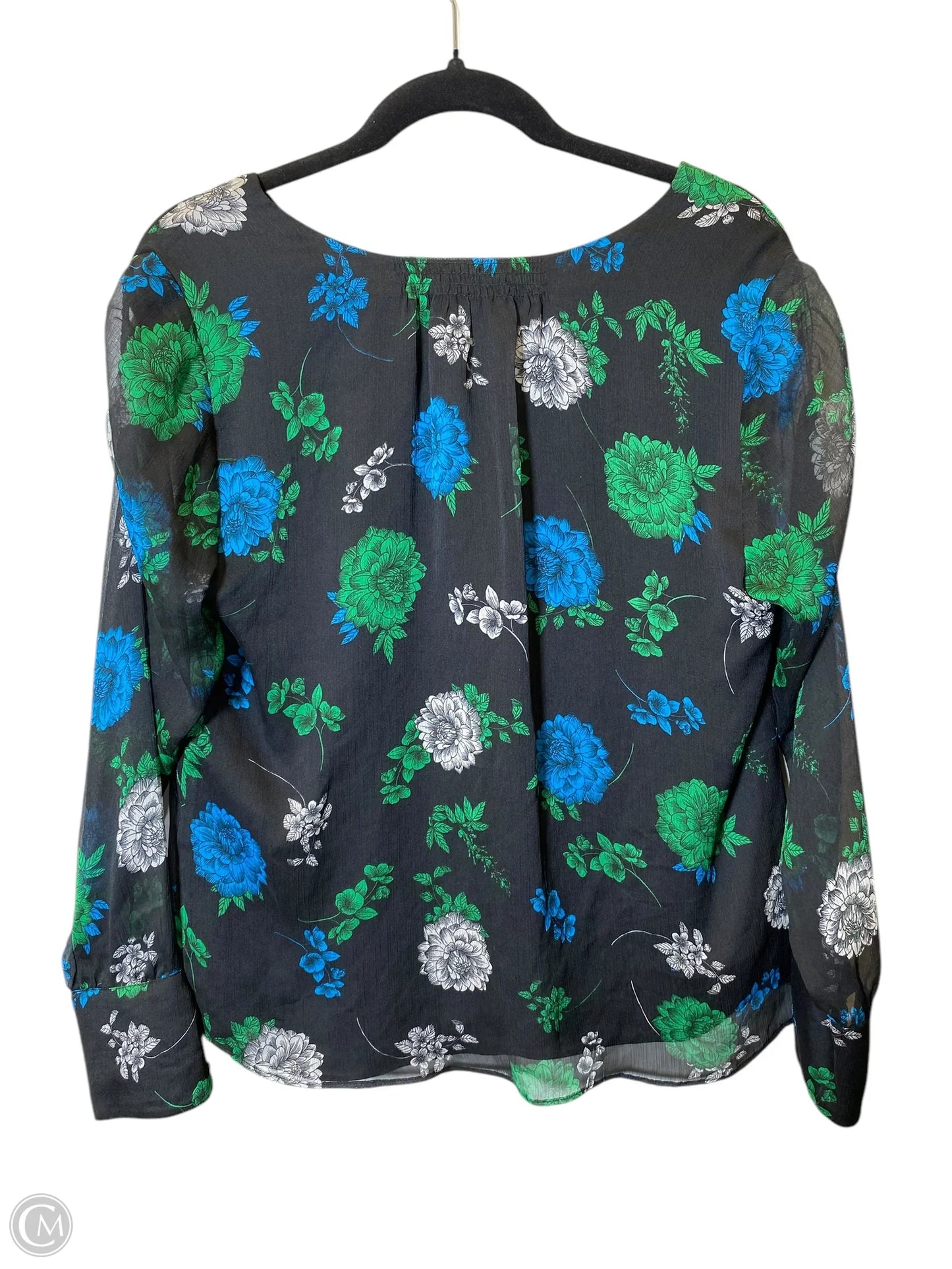 Top Long Sleeve By Vince Camuto In Floral Print, Size: M