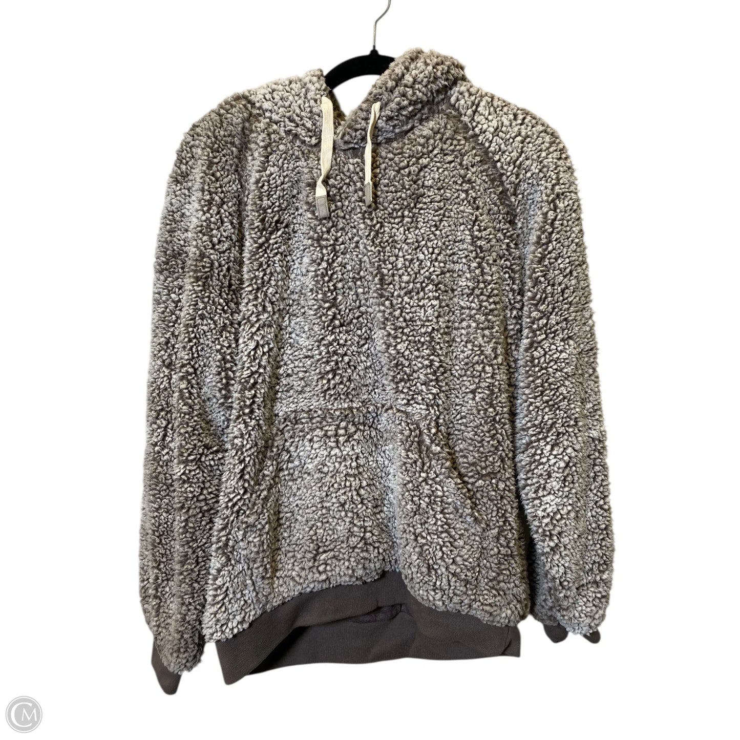 Sweatshirt Hoodie By Thread And Supply In Brown & White, Size: L